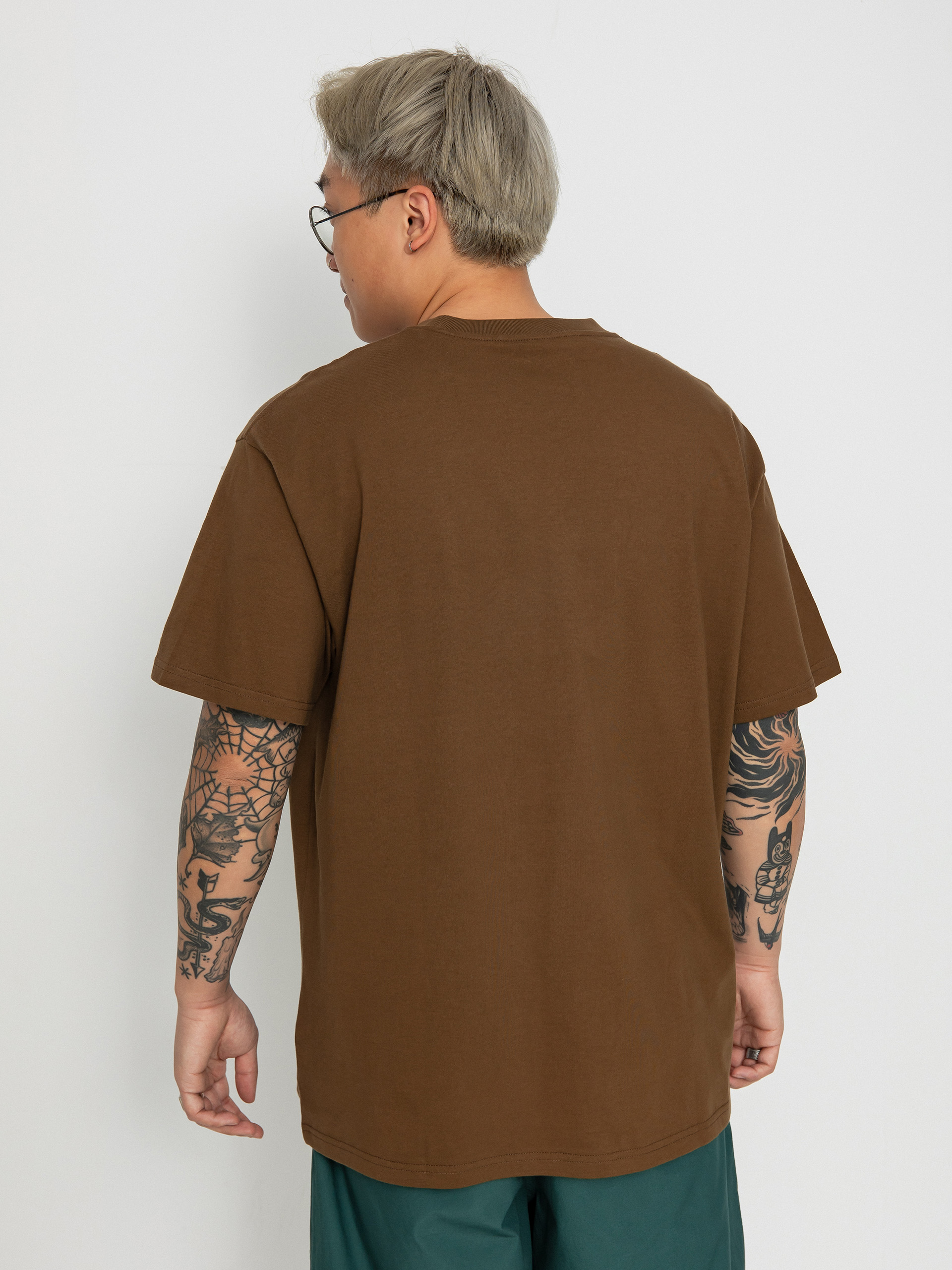 Carhartt WIP Script Embroidery Póló (lumber/white)