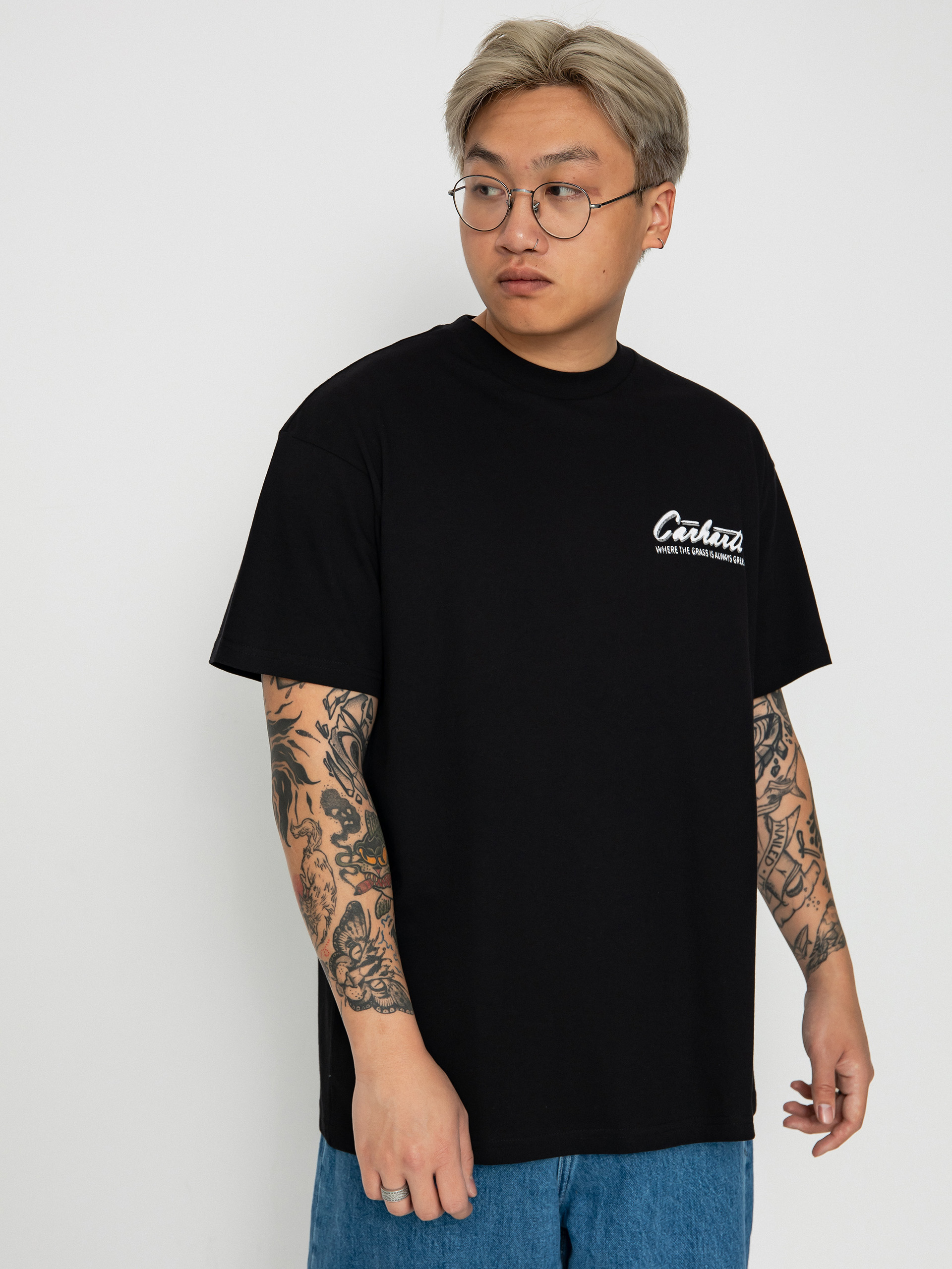 Póló Carhartt WIP Green Grass (black)