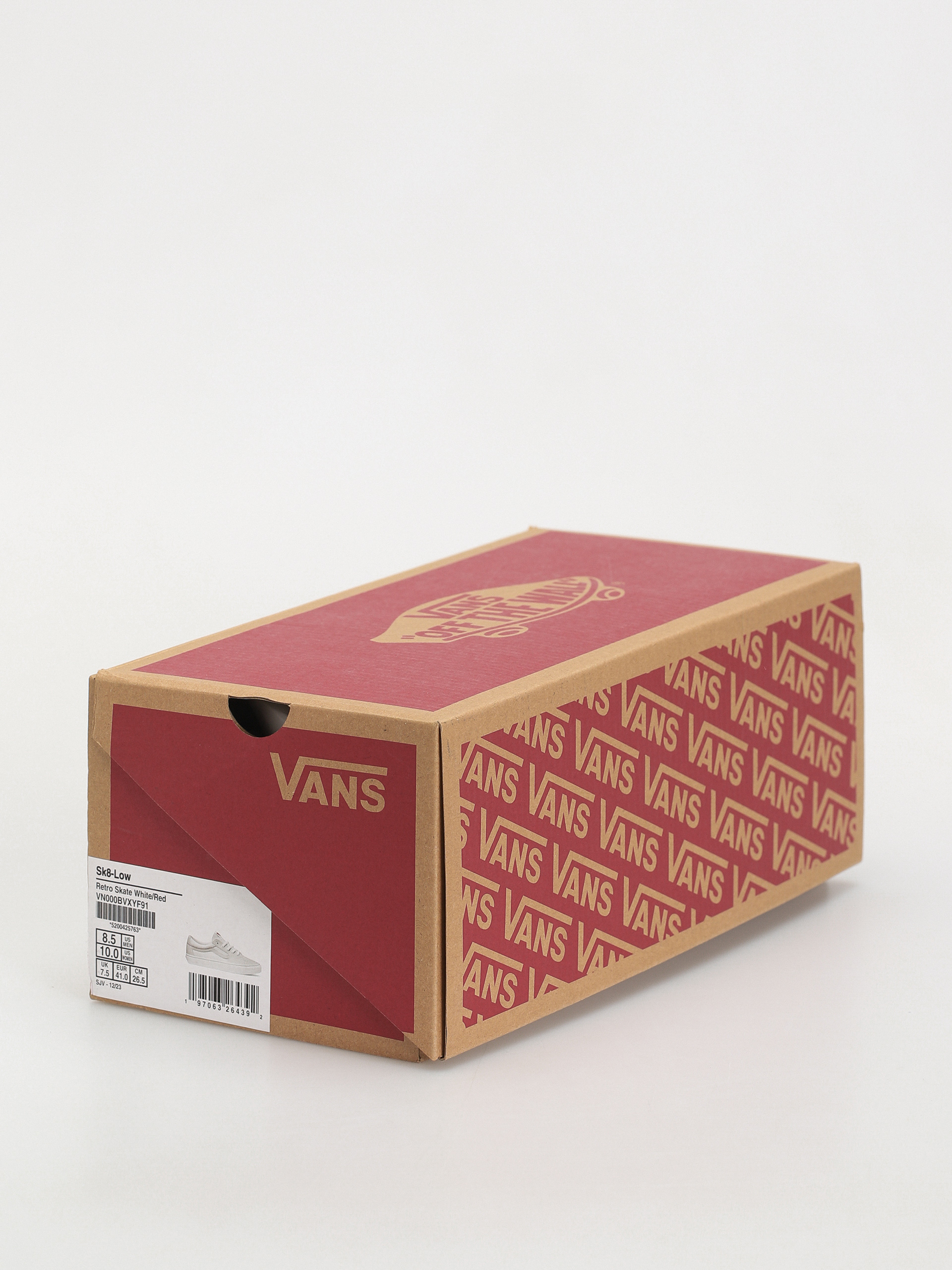 Vans Sk8 Low Cipők (retro skate white/red)