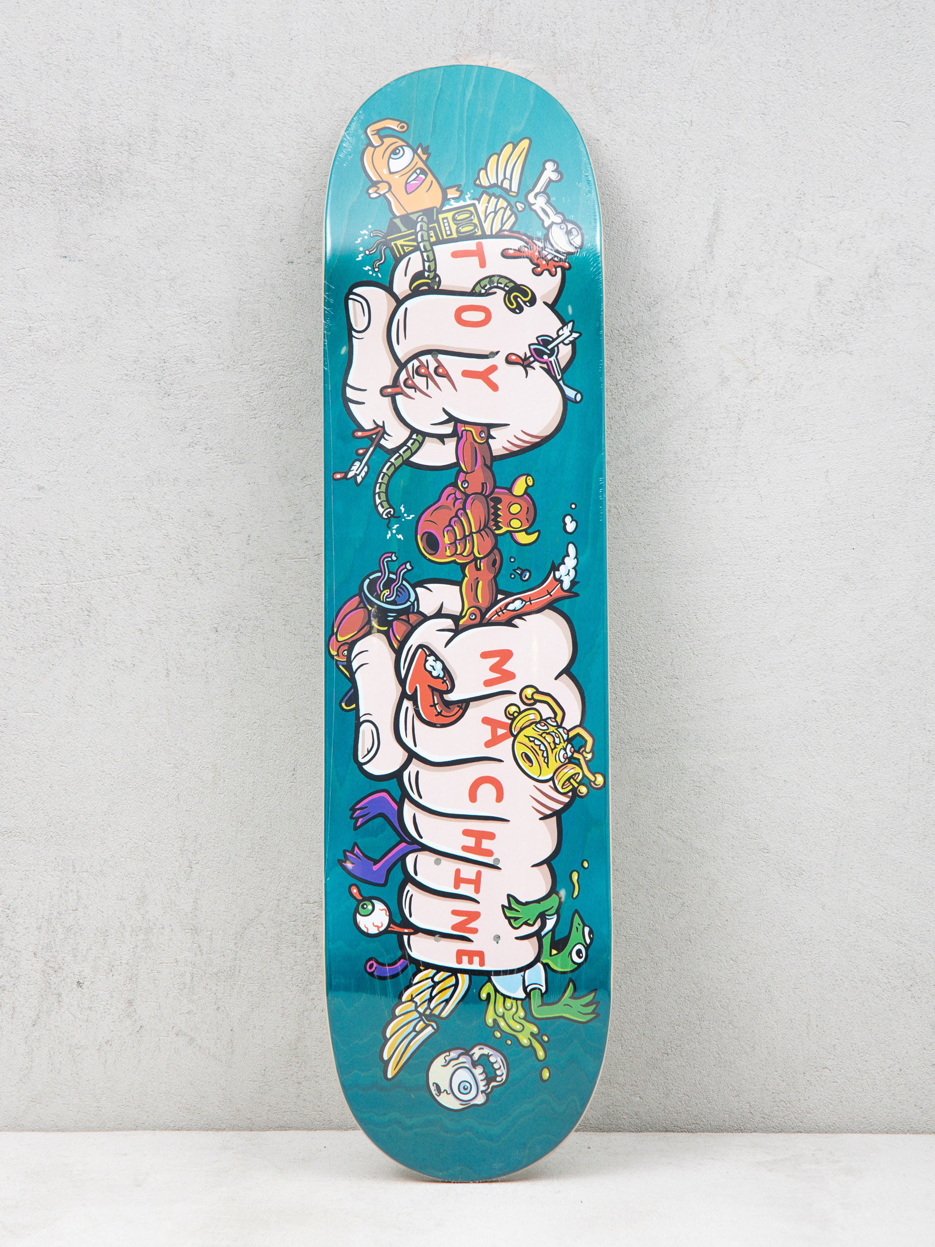 Toy Machine Living Toys Fist Gördeszka lap (teal)