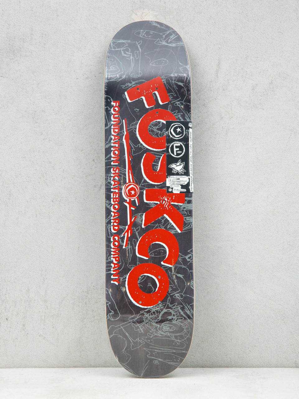 Foundation Fosko Gördeszka lap (black/red)