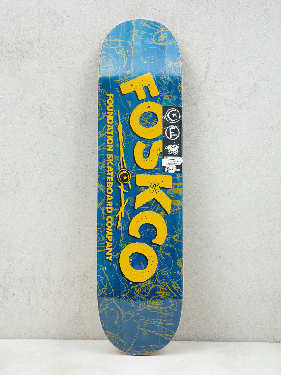 Foundation Fosko Gördeszka lap (blue/yellow)