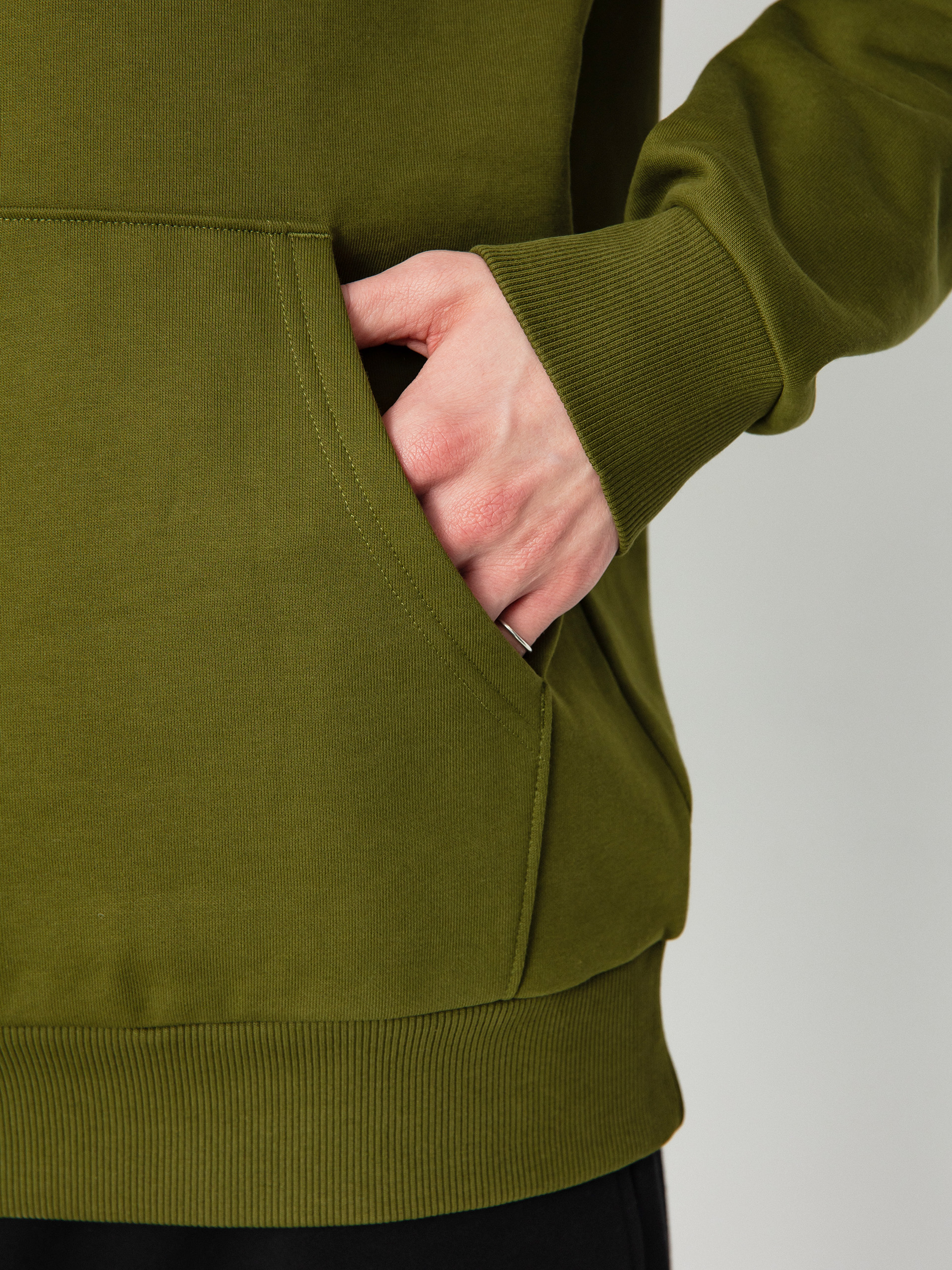 Kapucnis pulóver The North Face Raglan Redbox HD (forest olive)