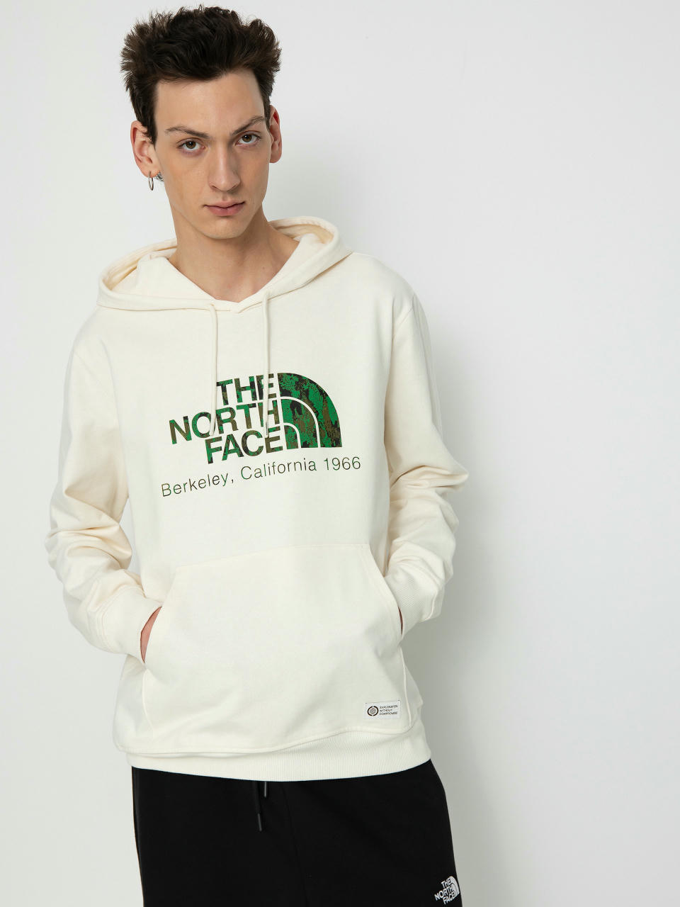 The North Face Berkeley California HD Kapucnis pulóver (white dune)