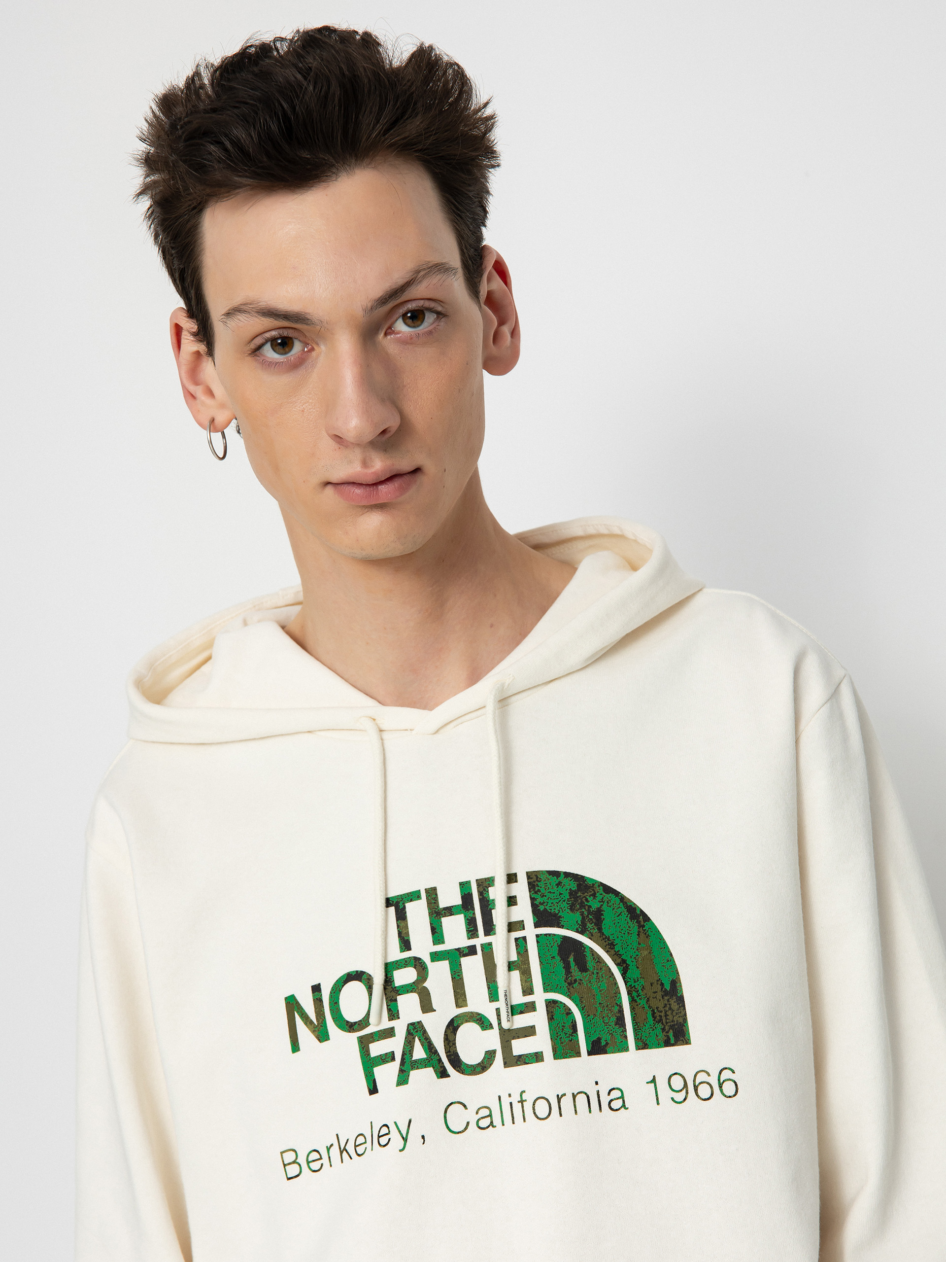 The North Face Berkeley California HD Kapucnis pulóver (white dune)