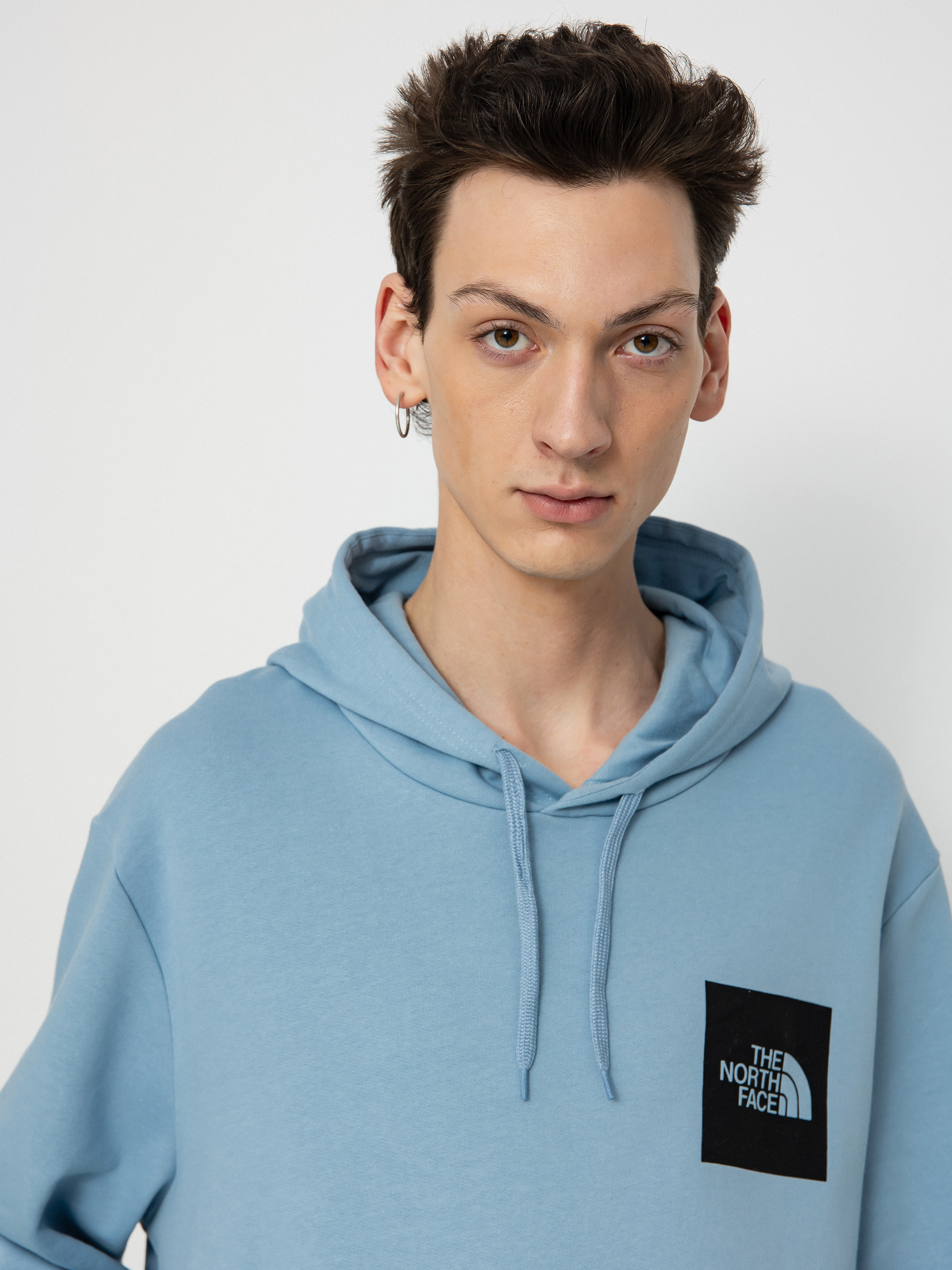 The North Face Fine HD Kapucnis pulóver (steel blue)