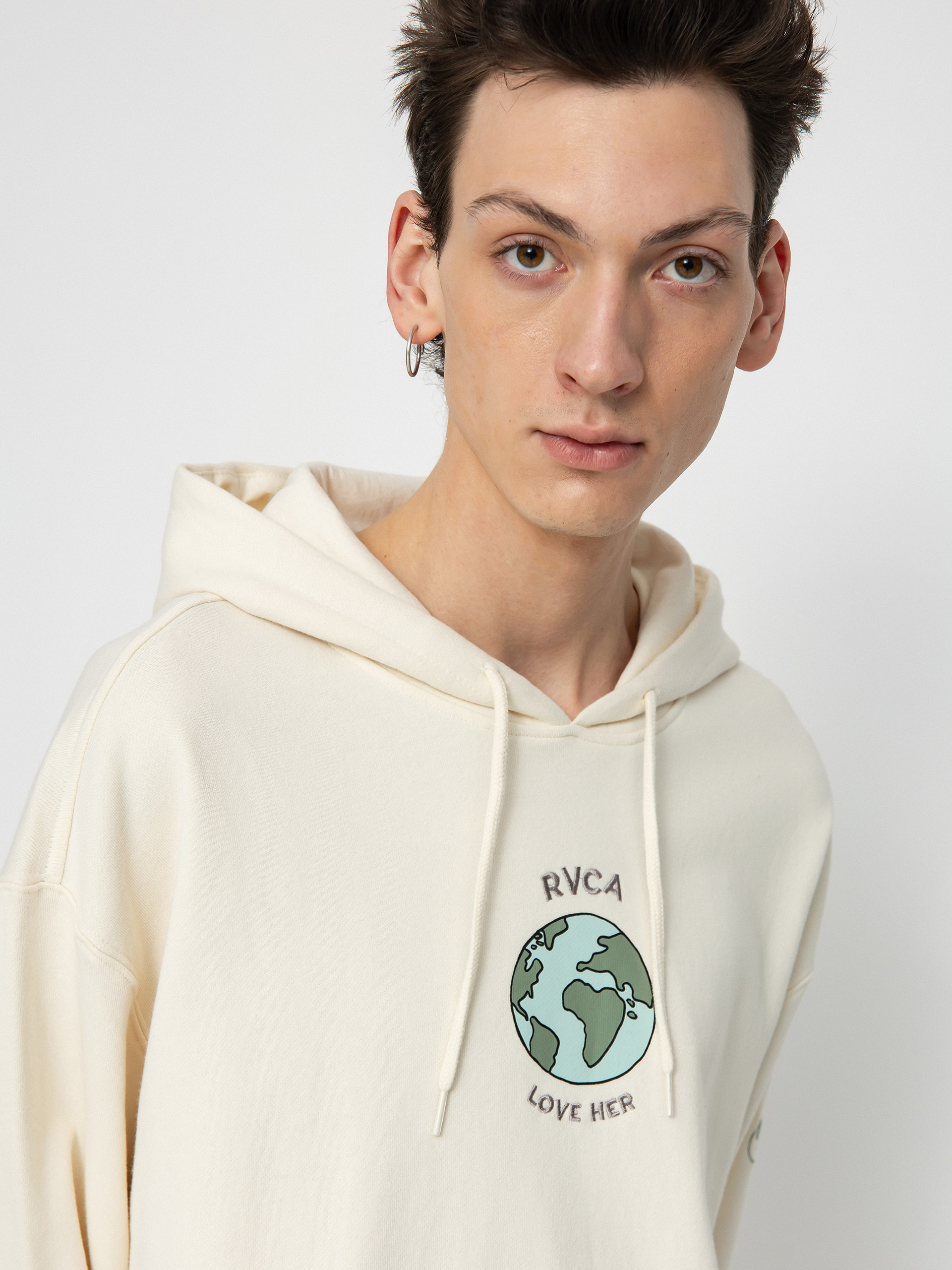 RVCA Love Her HD Kapucnis pulóver (salt)