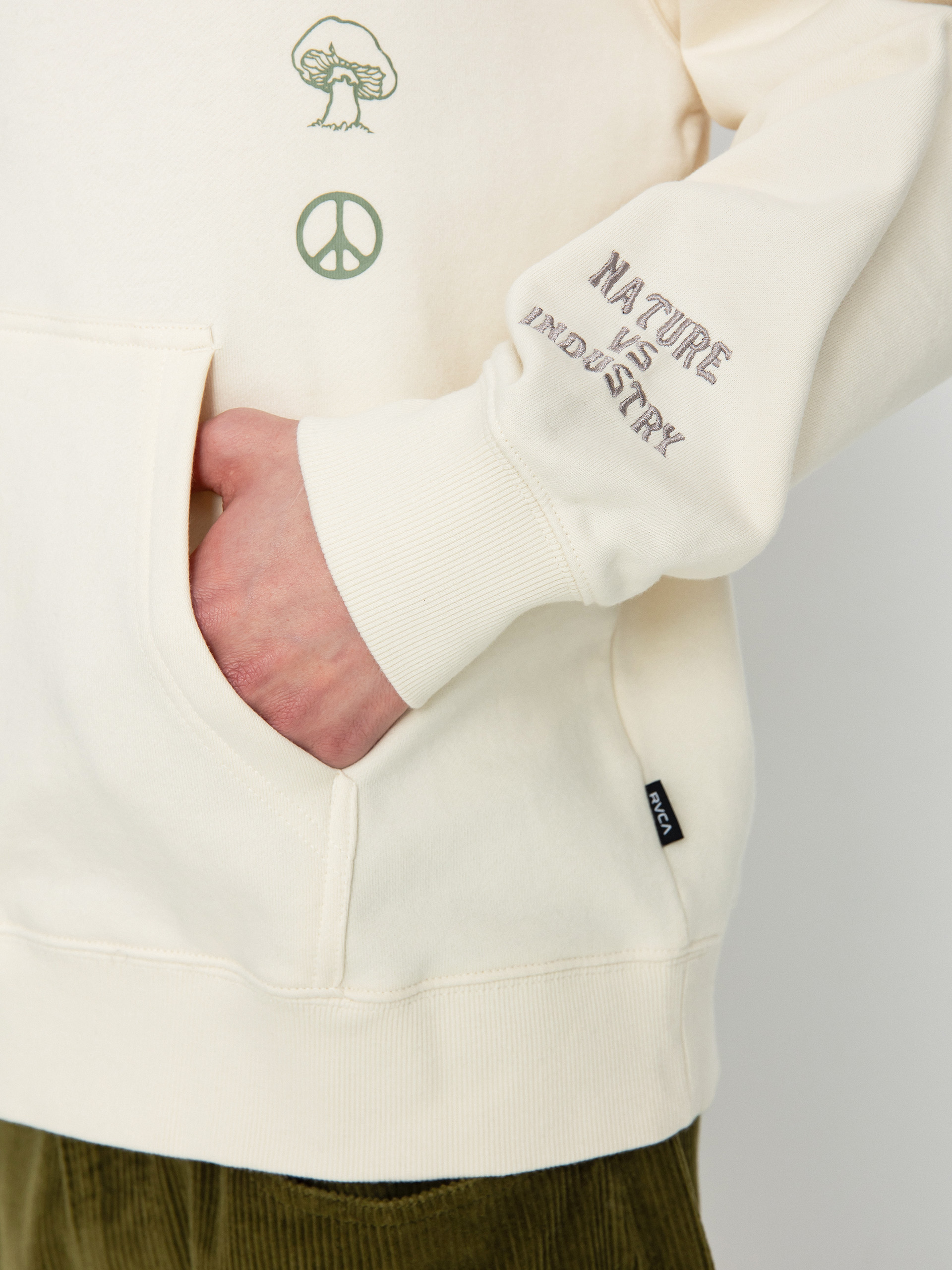 RVCA Love Her HD Kapucnis pulóver (salt)