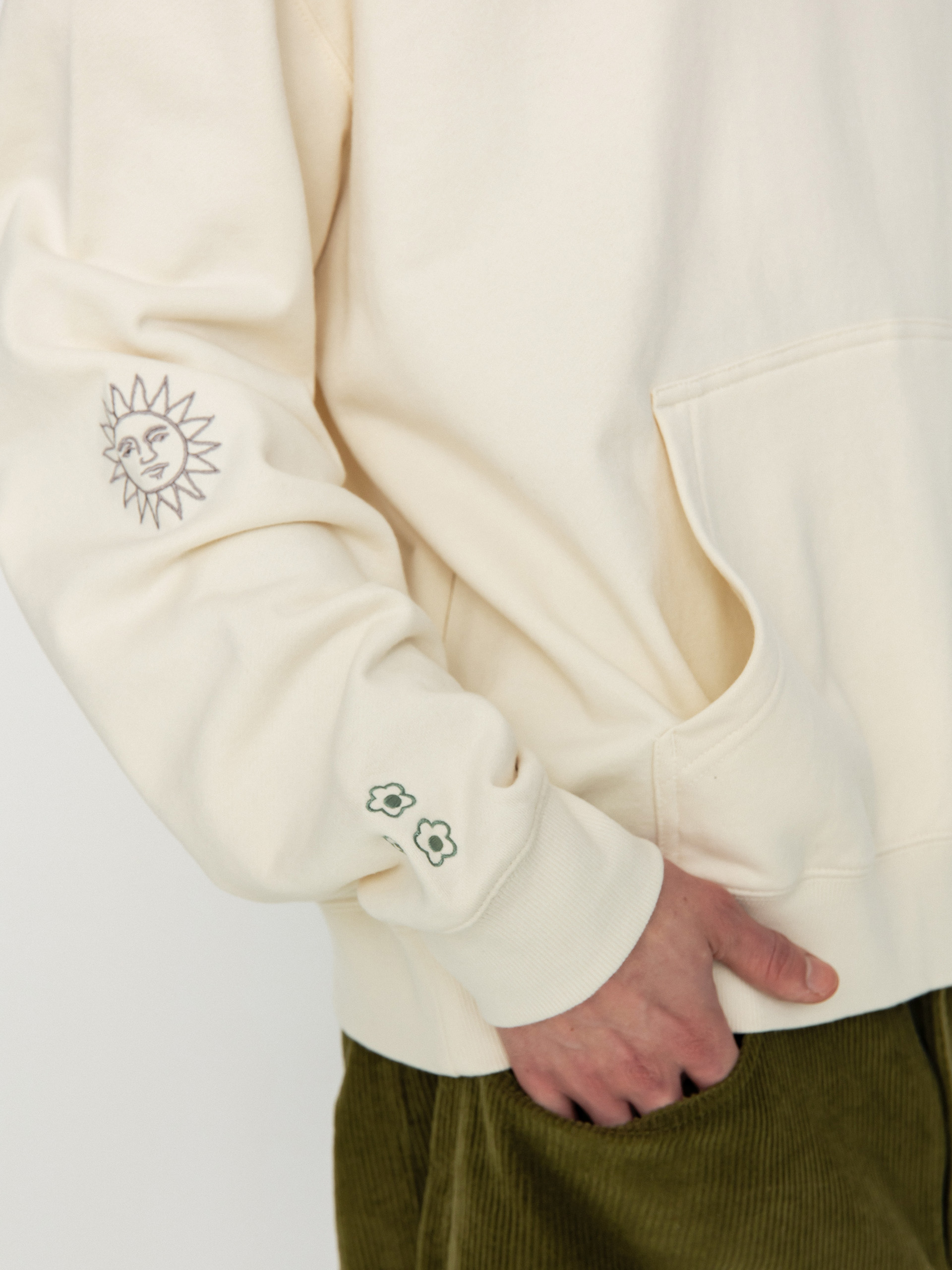 RVCA Love Her HD Kapucnis pulóver (salt)