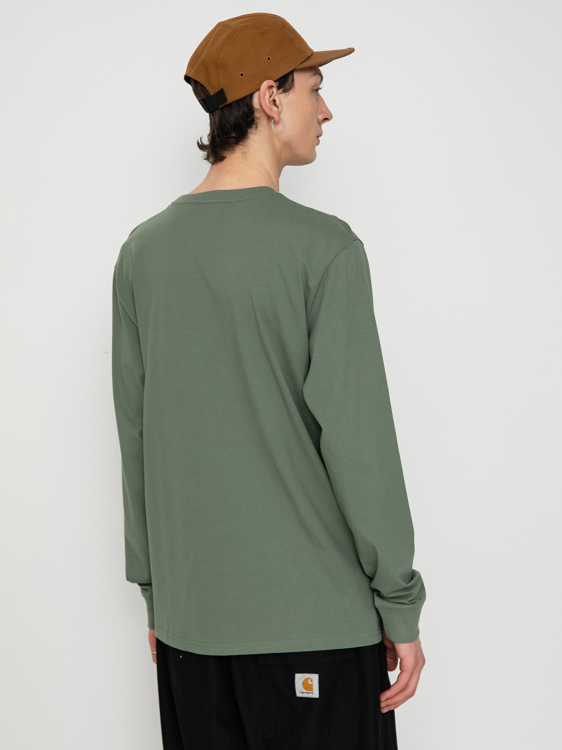 Hosszú ujjú felső Carhartt WIP Pocket (park)