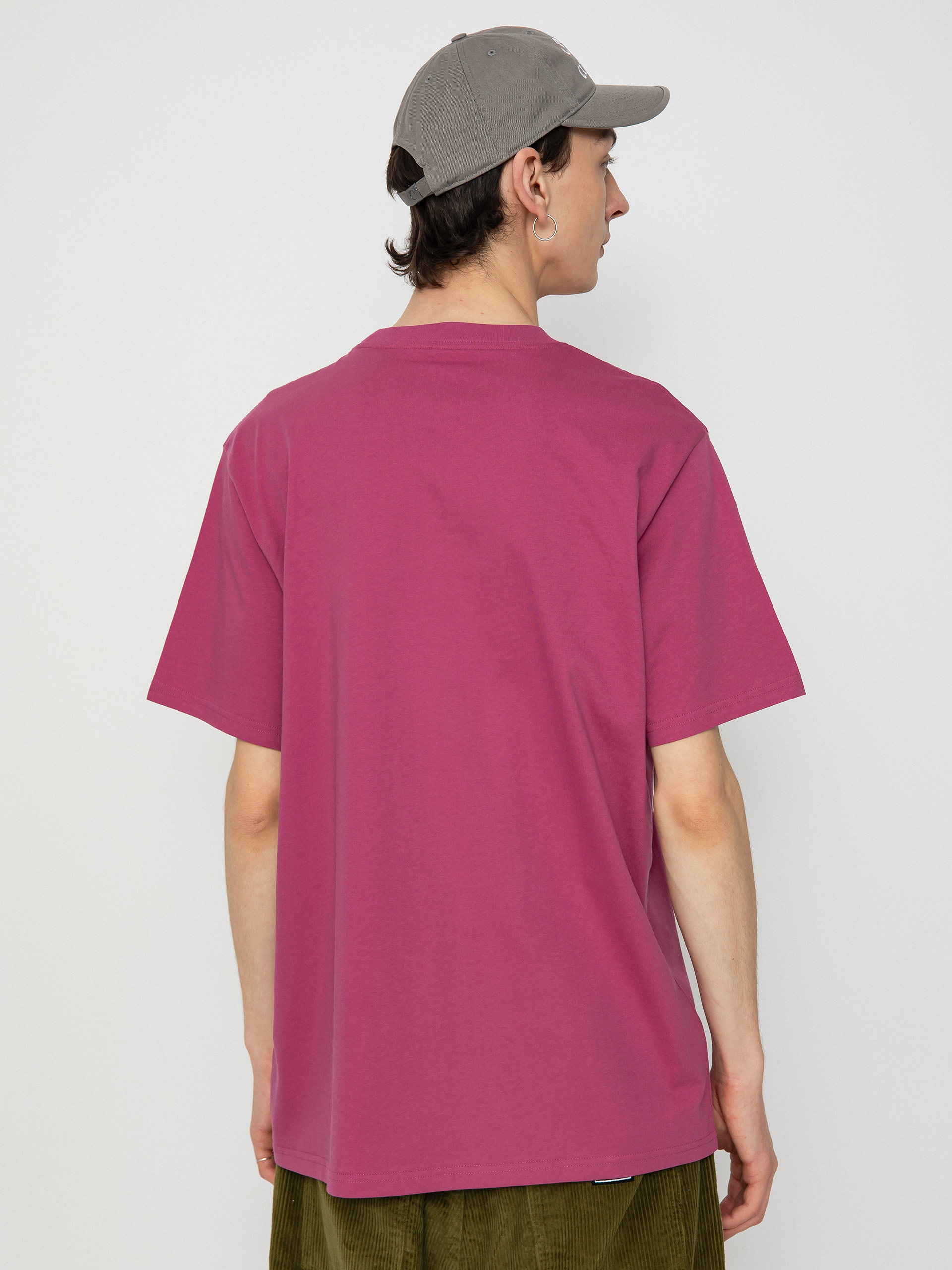 Carhartt WIP Script Póló (magenta/black)