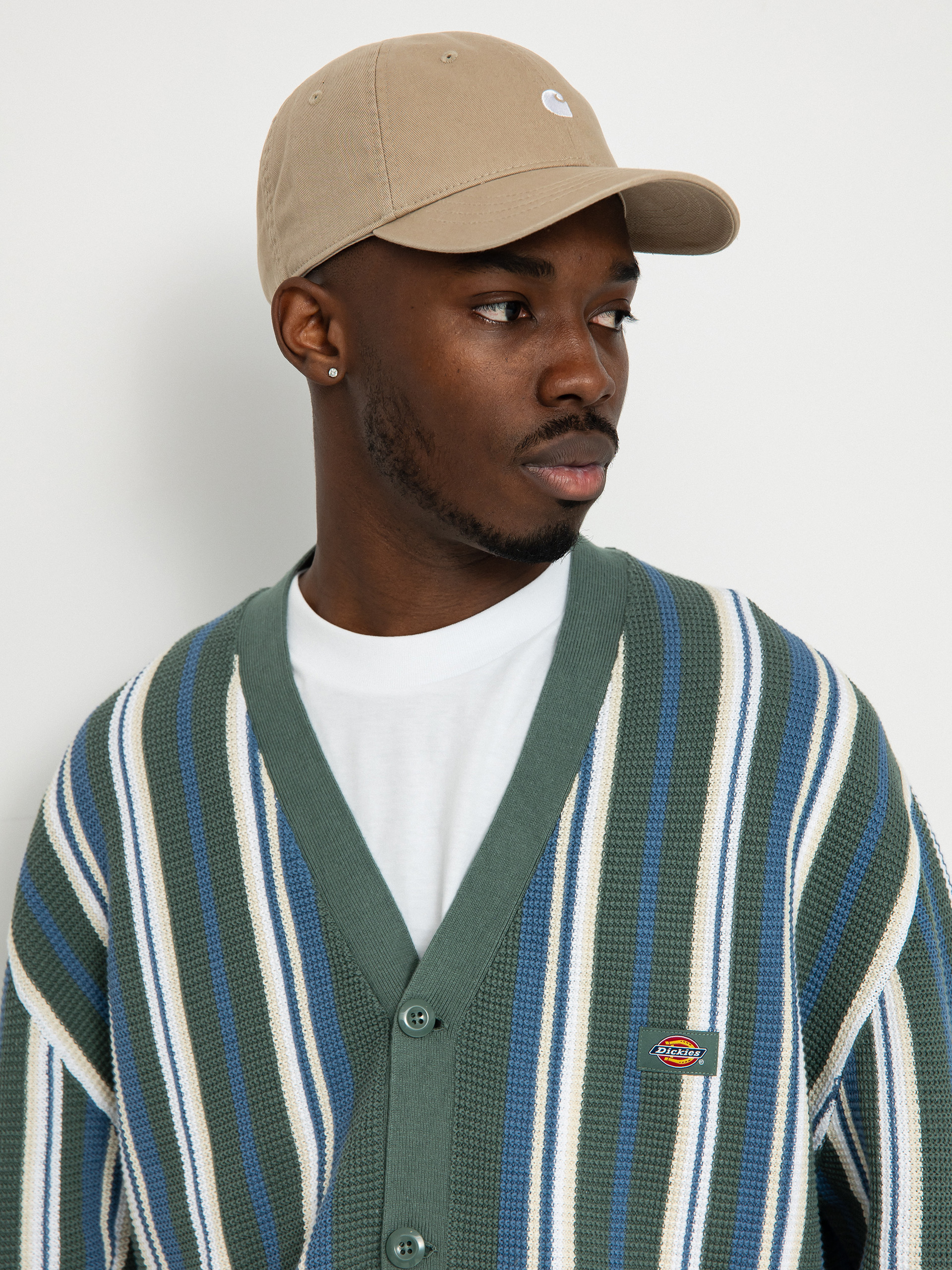 Dickies Glade Spring Cardigan Pulóver (vrticl yd stipe coronet)