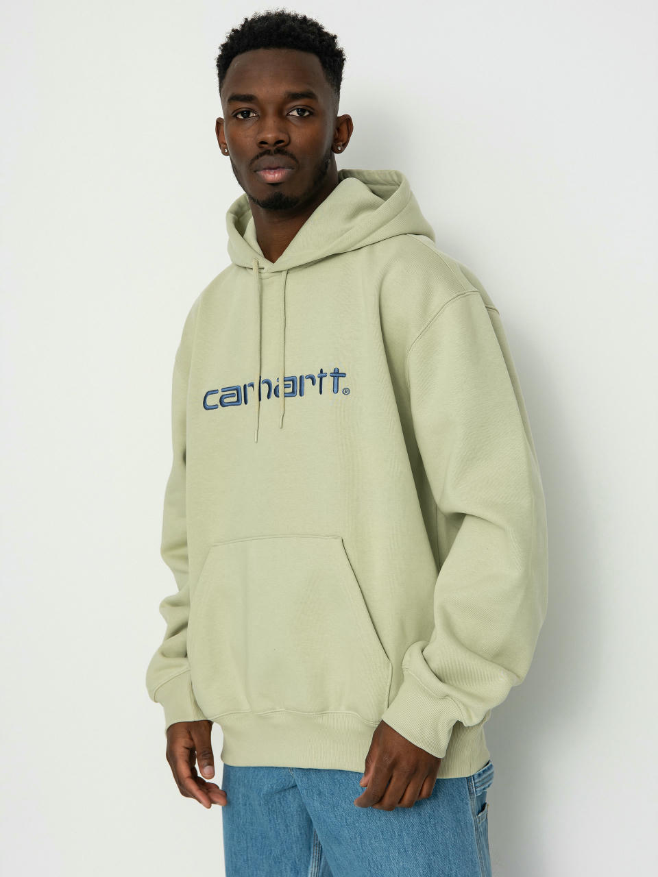 Kapucnis pulóver Carhartt WIP Carhartt HD (beryl/sorrent)