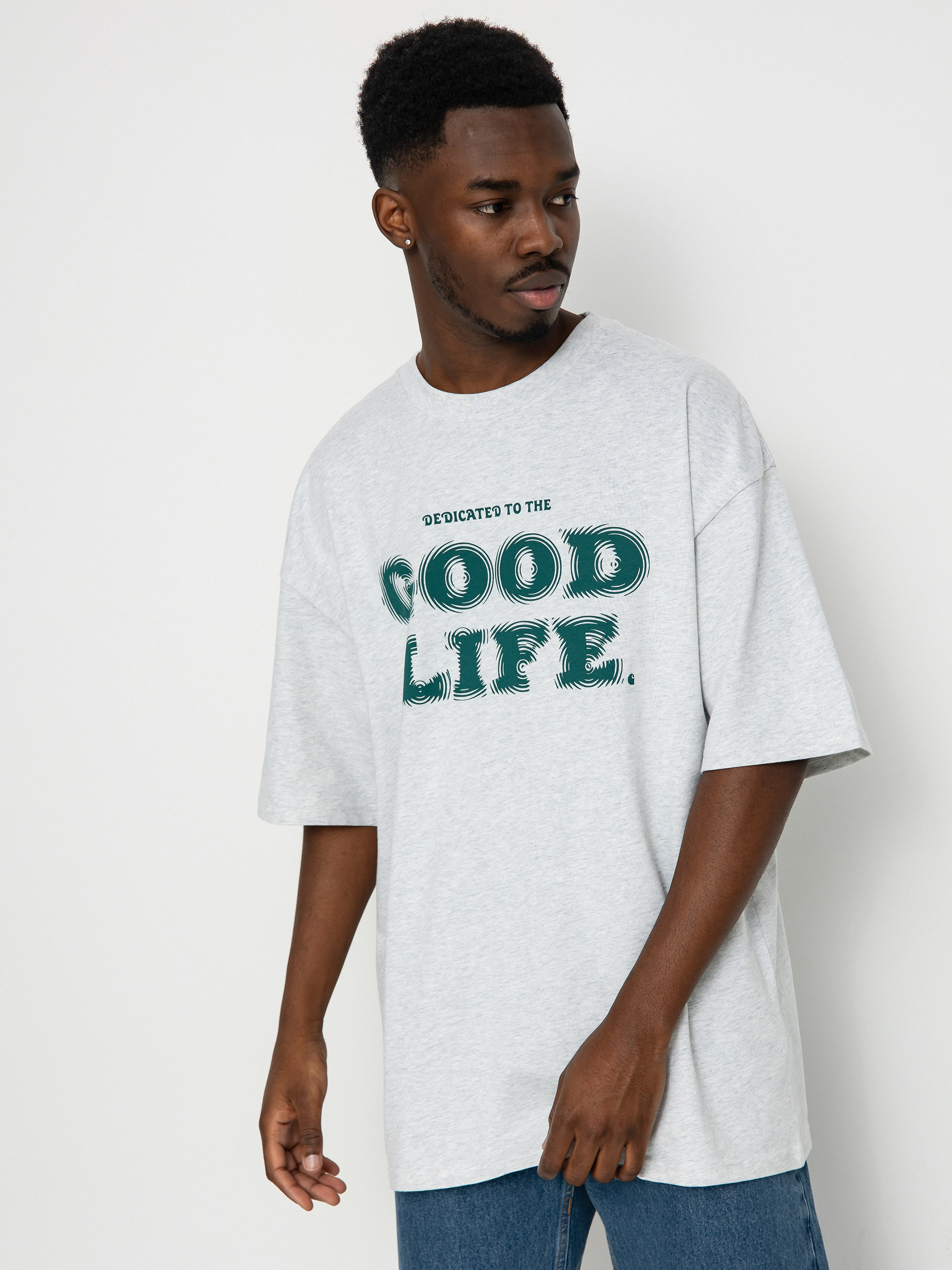 Carhartt WIP Mist Póló (ash heather/chervil)