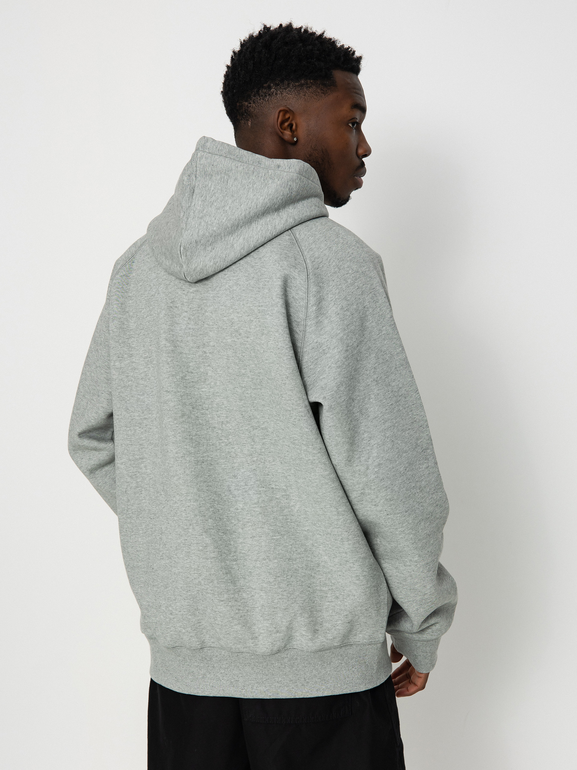 Kapucnis pulóver Carhartt WIP Chase HD (grey heather/gold)