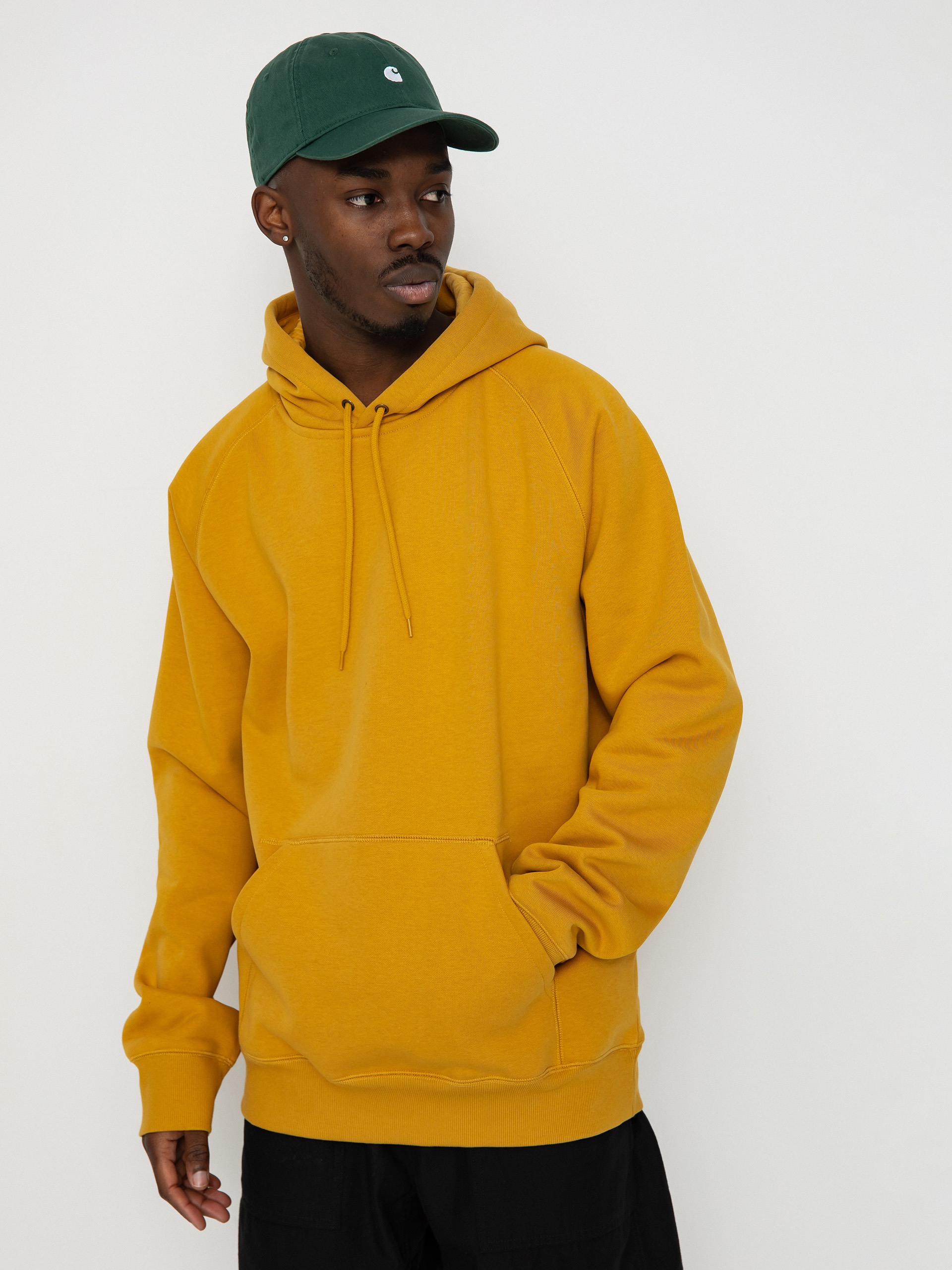 Kapucnis pulóver Carhartt WIP Chase HD (sunray/gold)