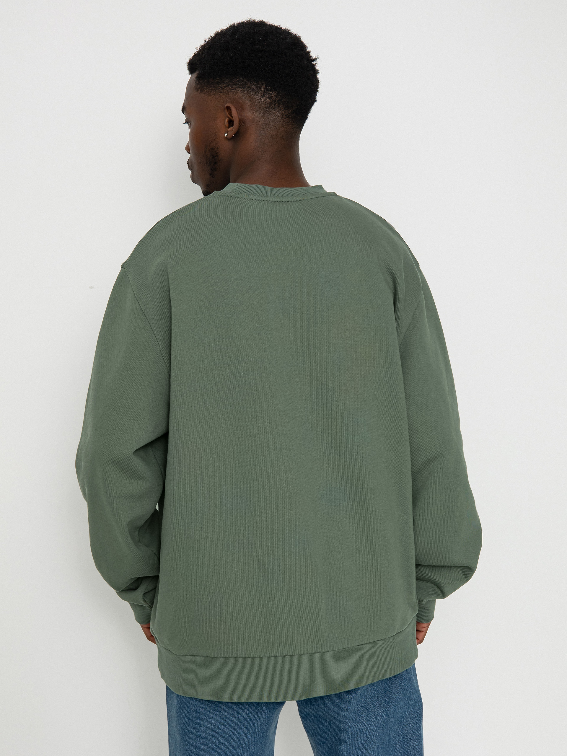 Carhartt WIP Script Embroidery Pulóver (park/white)