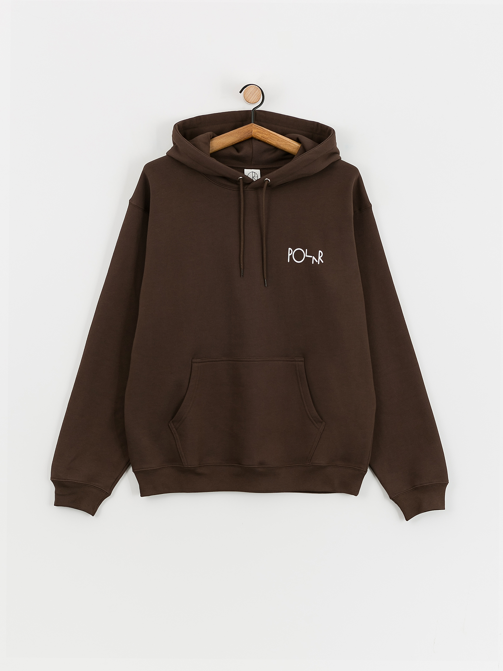 Polar Skate Dave Hoodie Stroke Logo HD Kapucnis pulóver (chocolate)