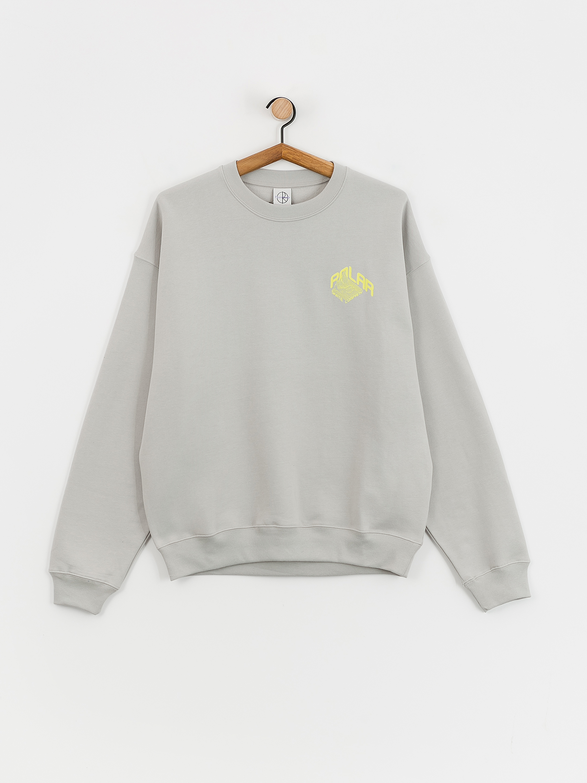 Polar Skate Dave Crewneck Graph Pulóver (silver)