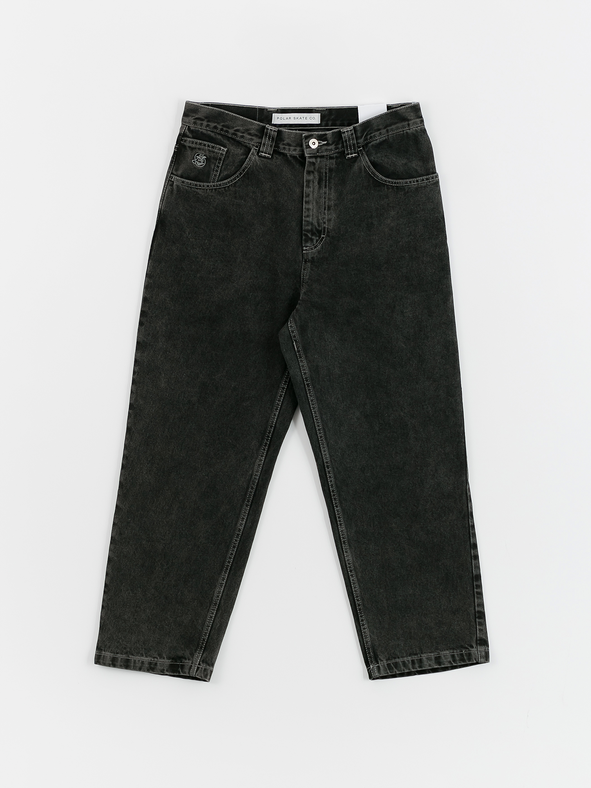 Polar Skate 93! Denim Kisnadrág (silver black)