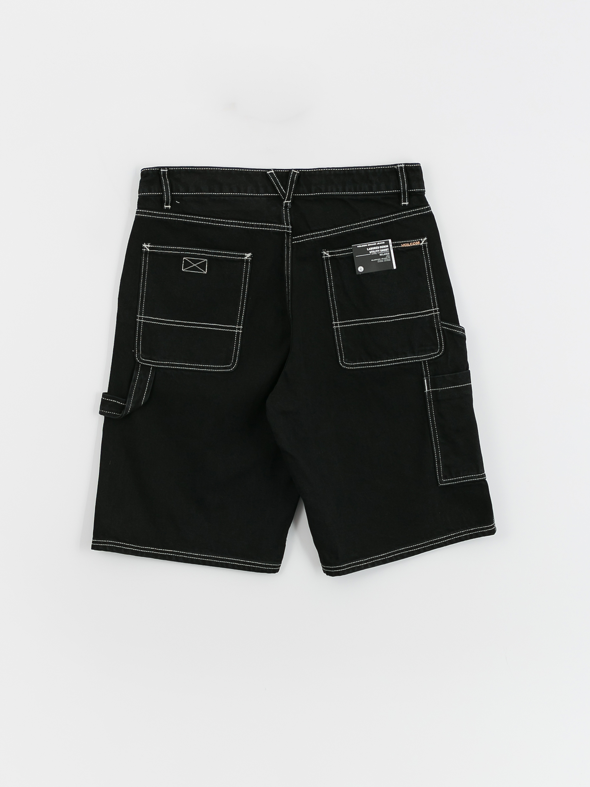 Volcom Labored Denim Utility Rövidnadrág (black)