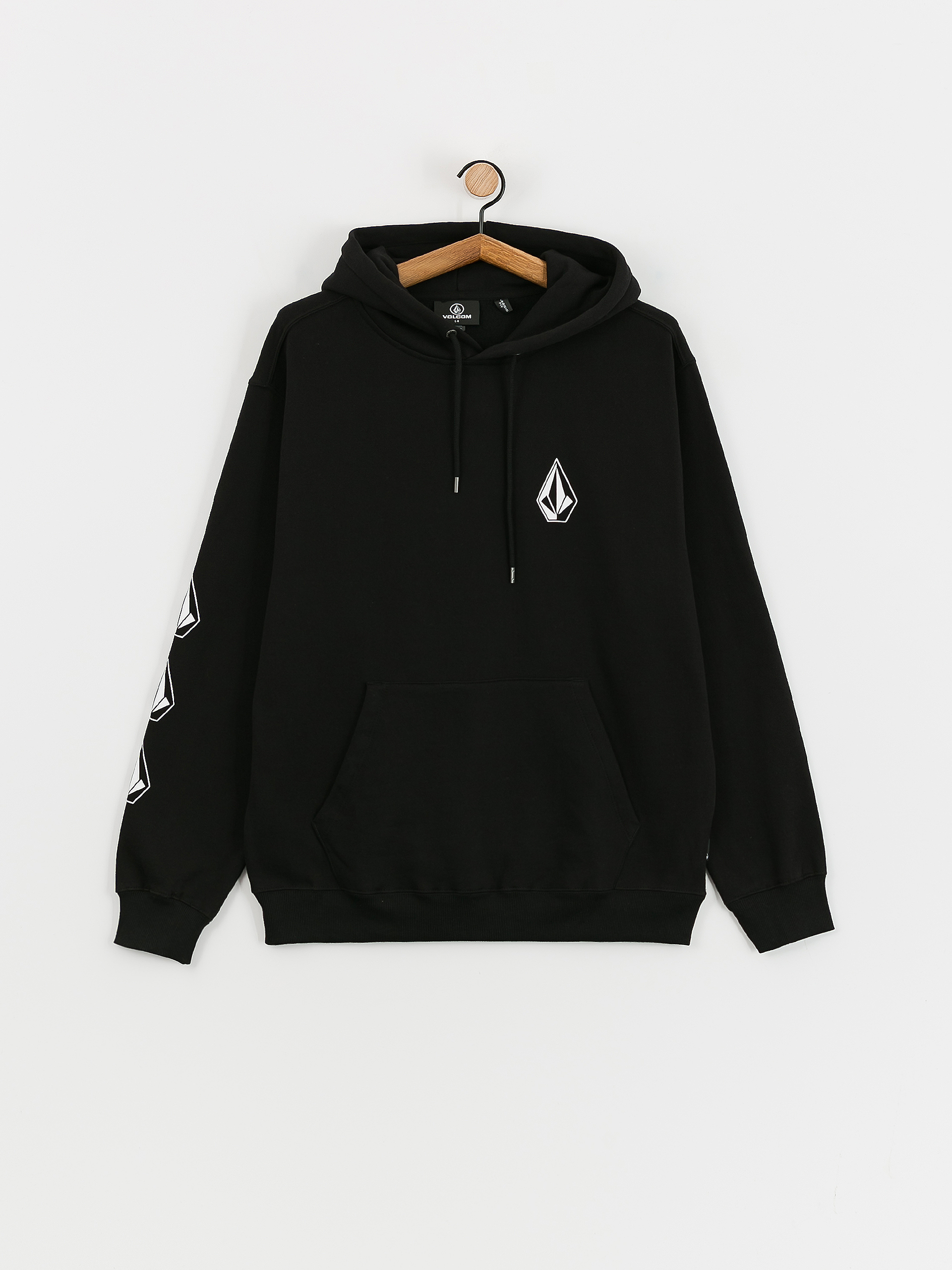 Kapucnis pulóver Volcom Iconic Stone HD (black)