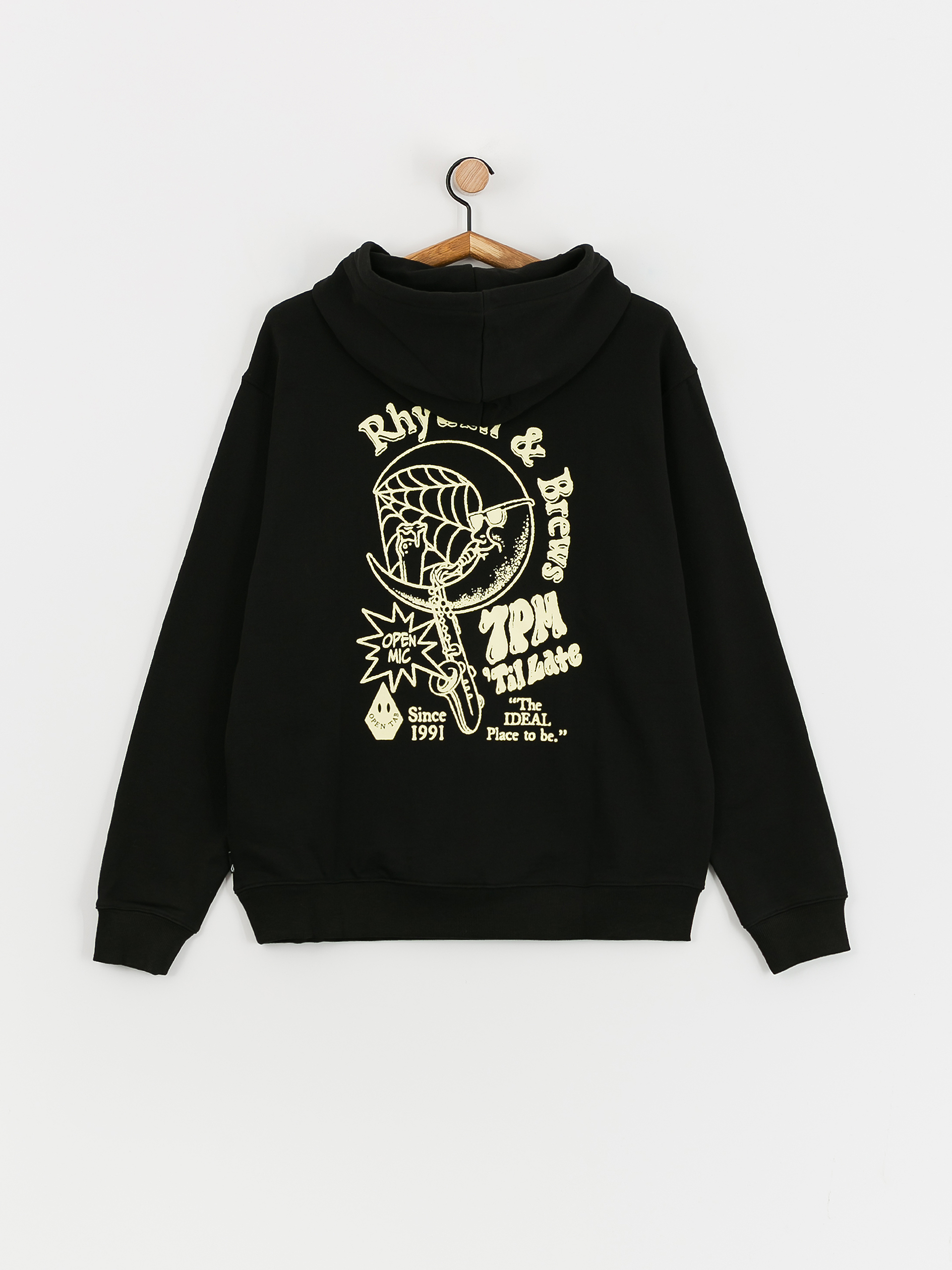 Kapucnis pulóver Volcom Terrystoned HD (black)