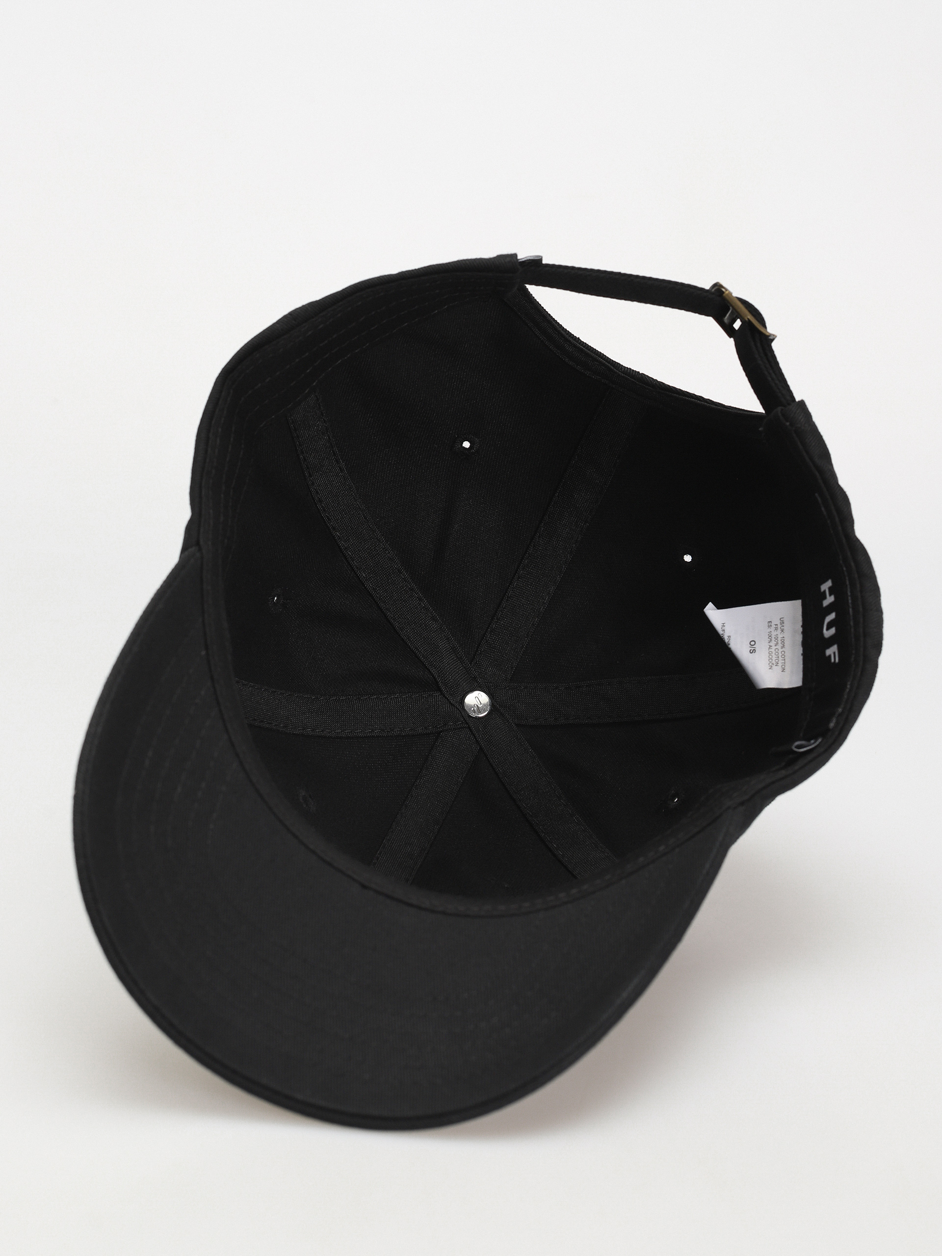 HUF Long Shot Cv 6 Panel Baseball sapka (black)