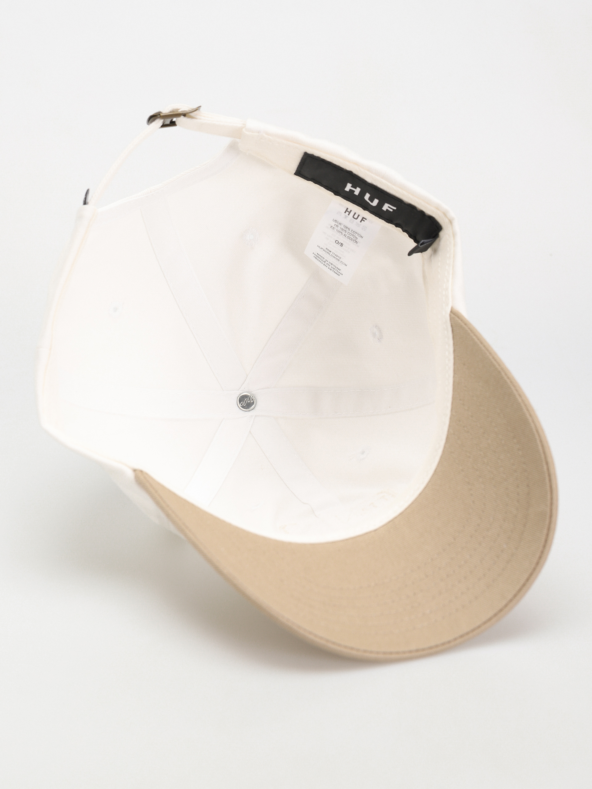 HUF Long Shot Cv 6 Panel Baseball sapka (white)