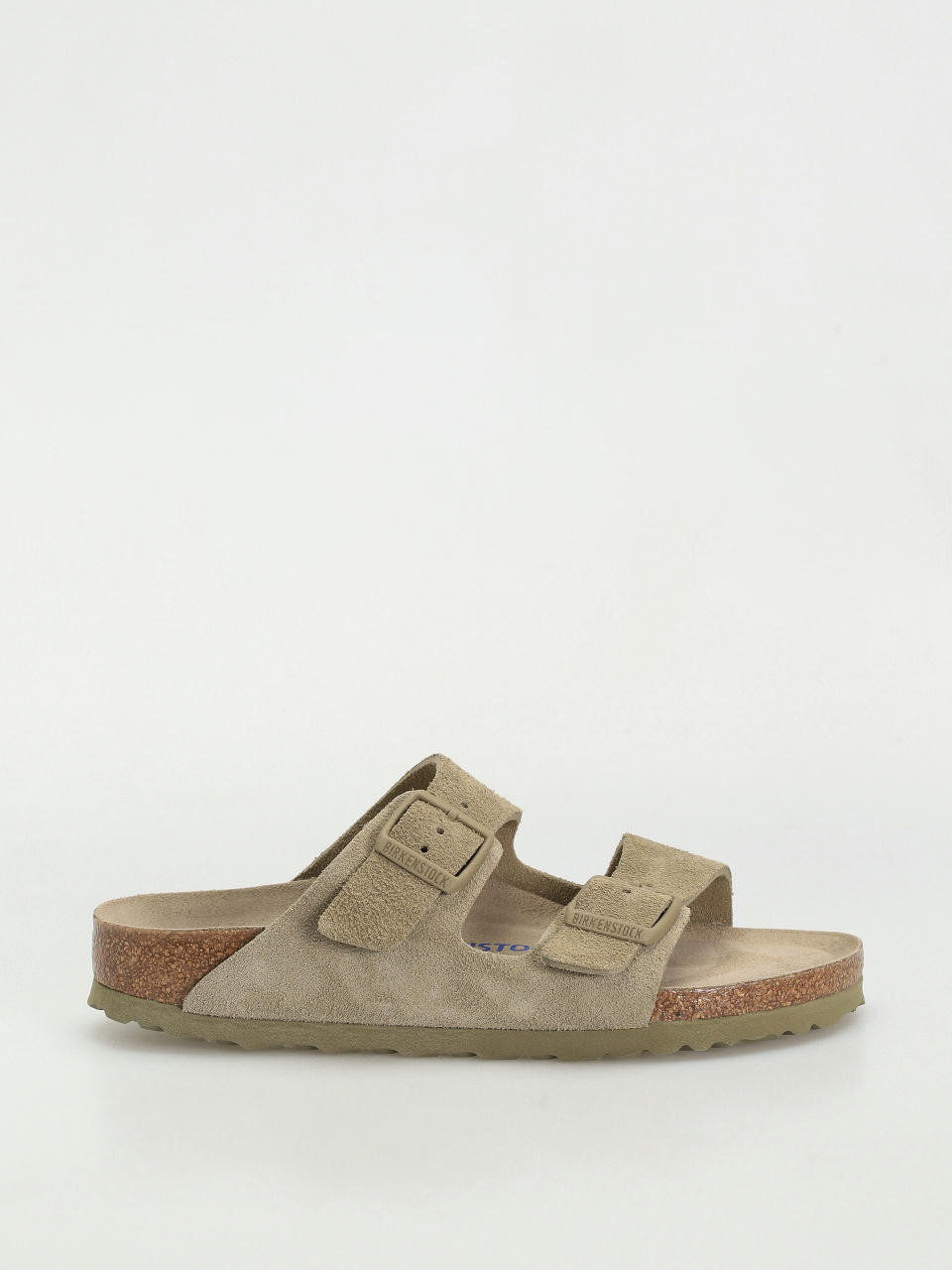 Flip-flop papucsok Birkenstock Arizona Suede Leather Narrow Wmn (faded khaki)