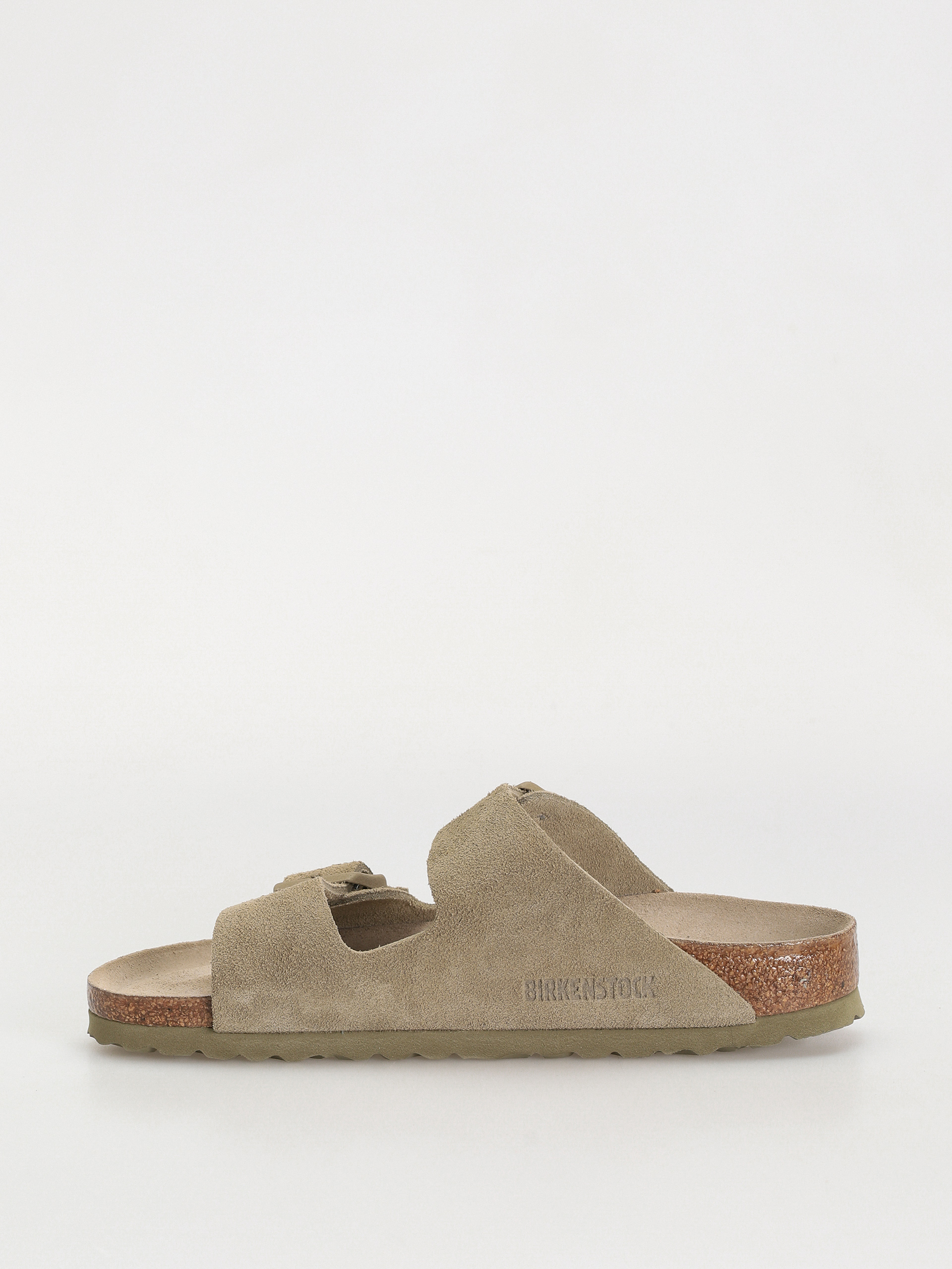 Flip-flop papucsok Birkenstock Arizona Suede Leather Narrow Wmn (faded khaki)