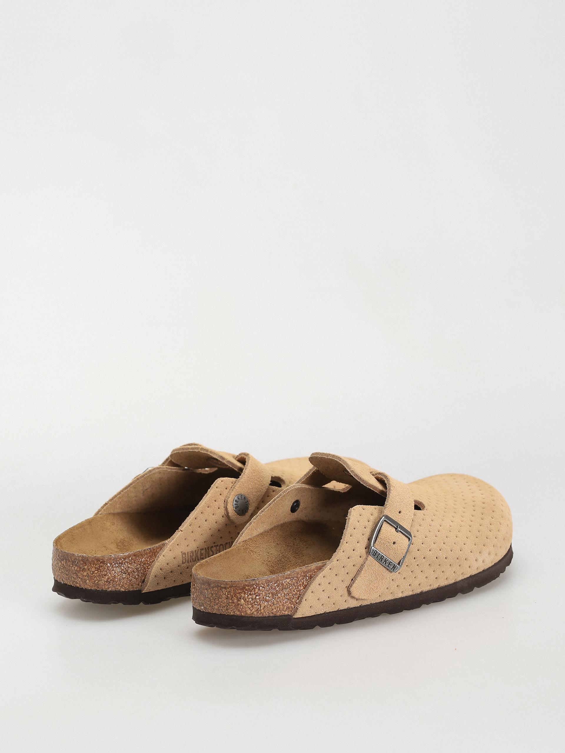 Flip-flop papucsok Birkenstock Boston Suede Embossed Narrow Wmn (emboss dots new beige)