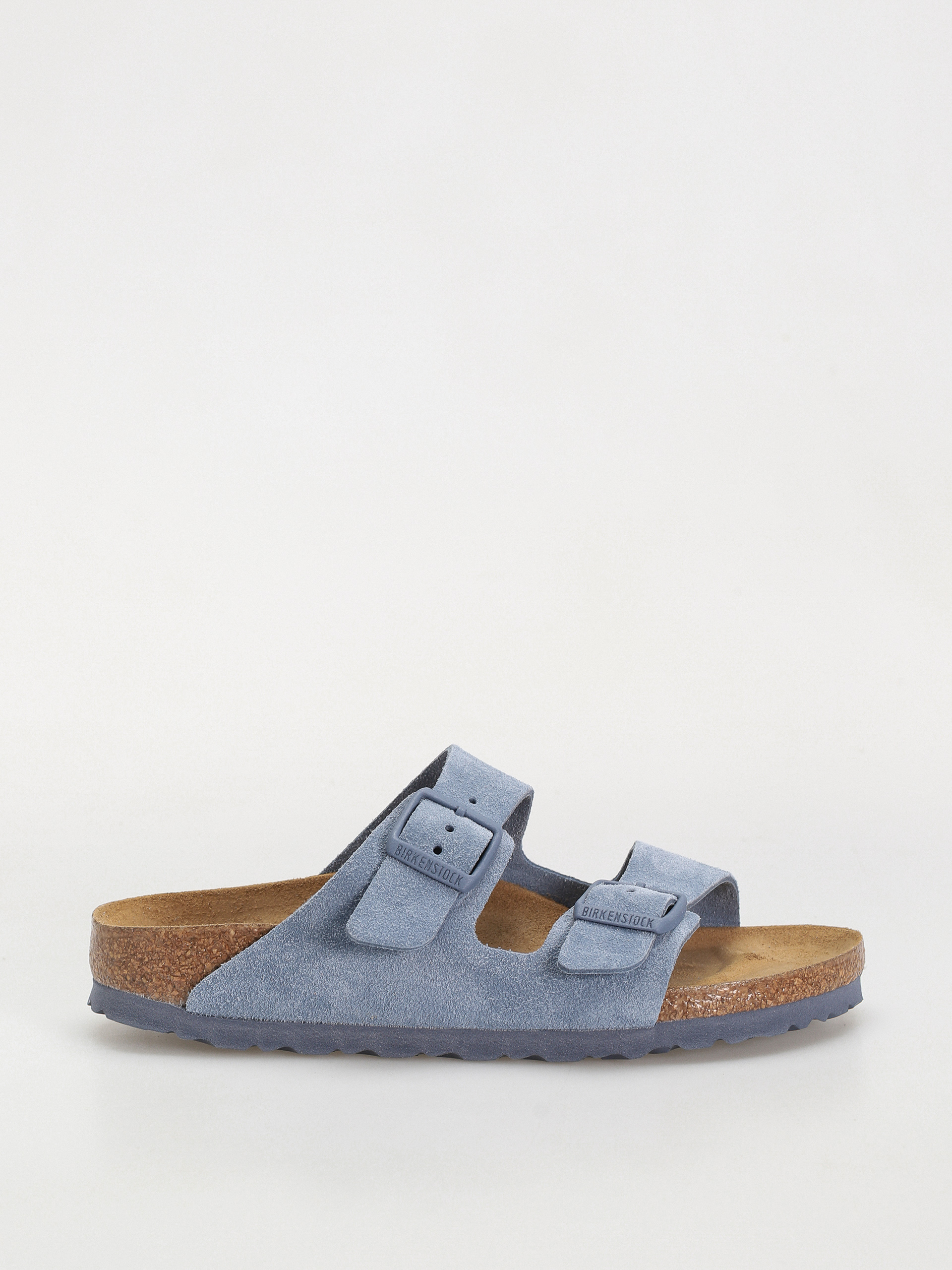 Flip-flop papucsok Birkenstock Arizona Suede Leather Narrow Wmn (elemental blue)