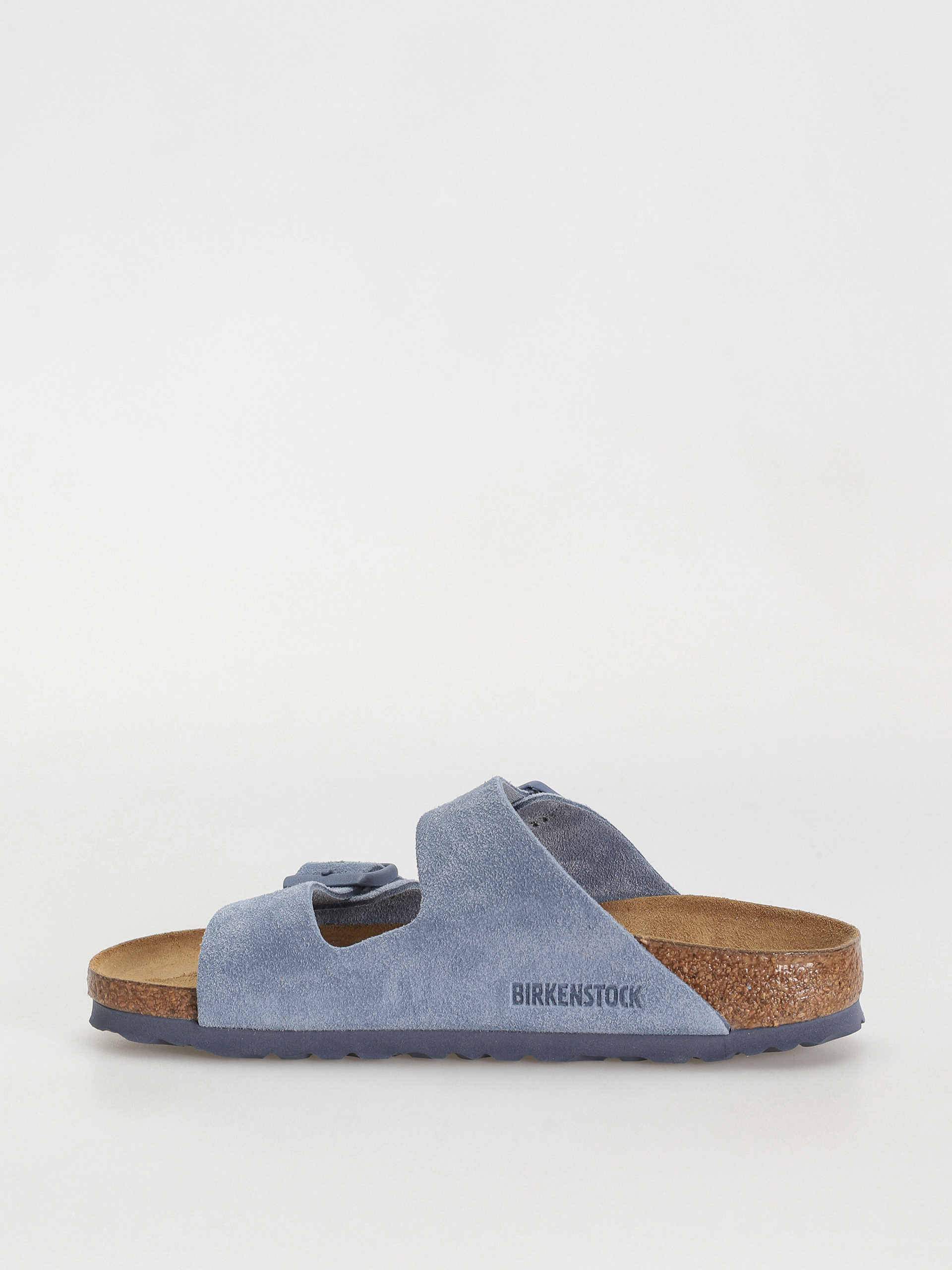 Flip-flop papucsok Birkenstock Arizona Suede Leather Narrow Wmn (elemental blue)