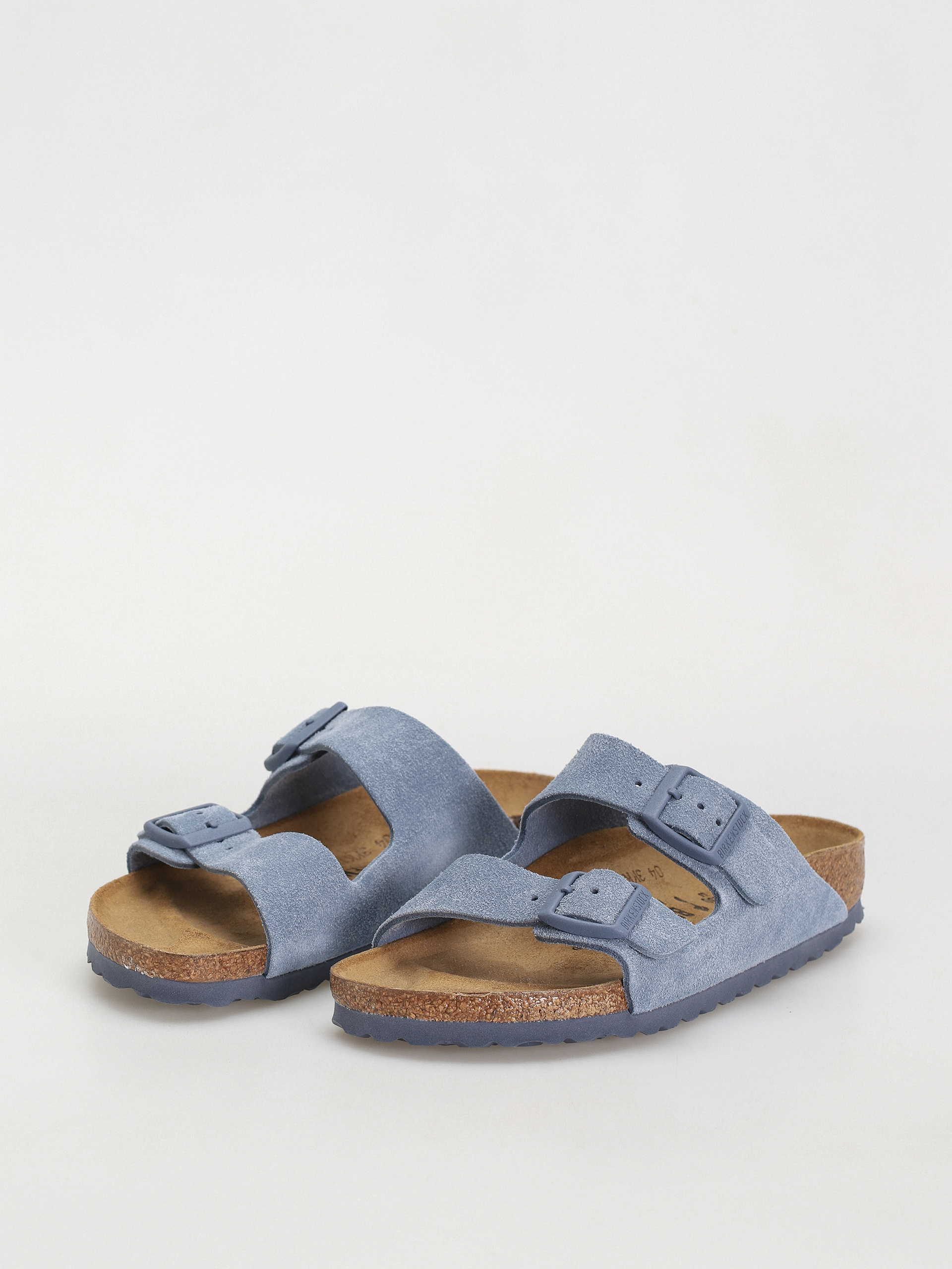Flip-flop papucsok Birkenstock Arizona Suede Leather Narrow Wmn (elemental blue)