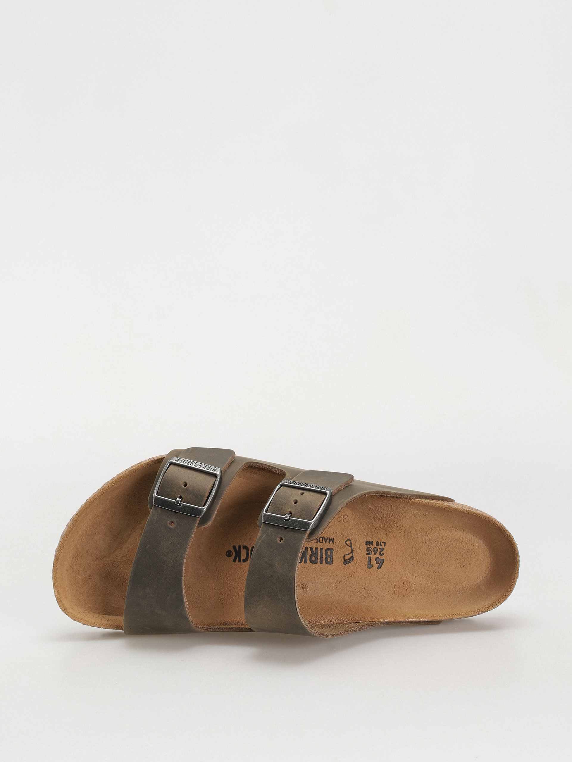 Flip-flop papucsok Birkenstock Arizona Oiled Leather Regular (faded khaki)