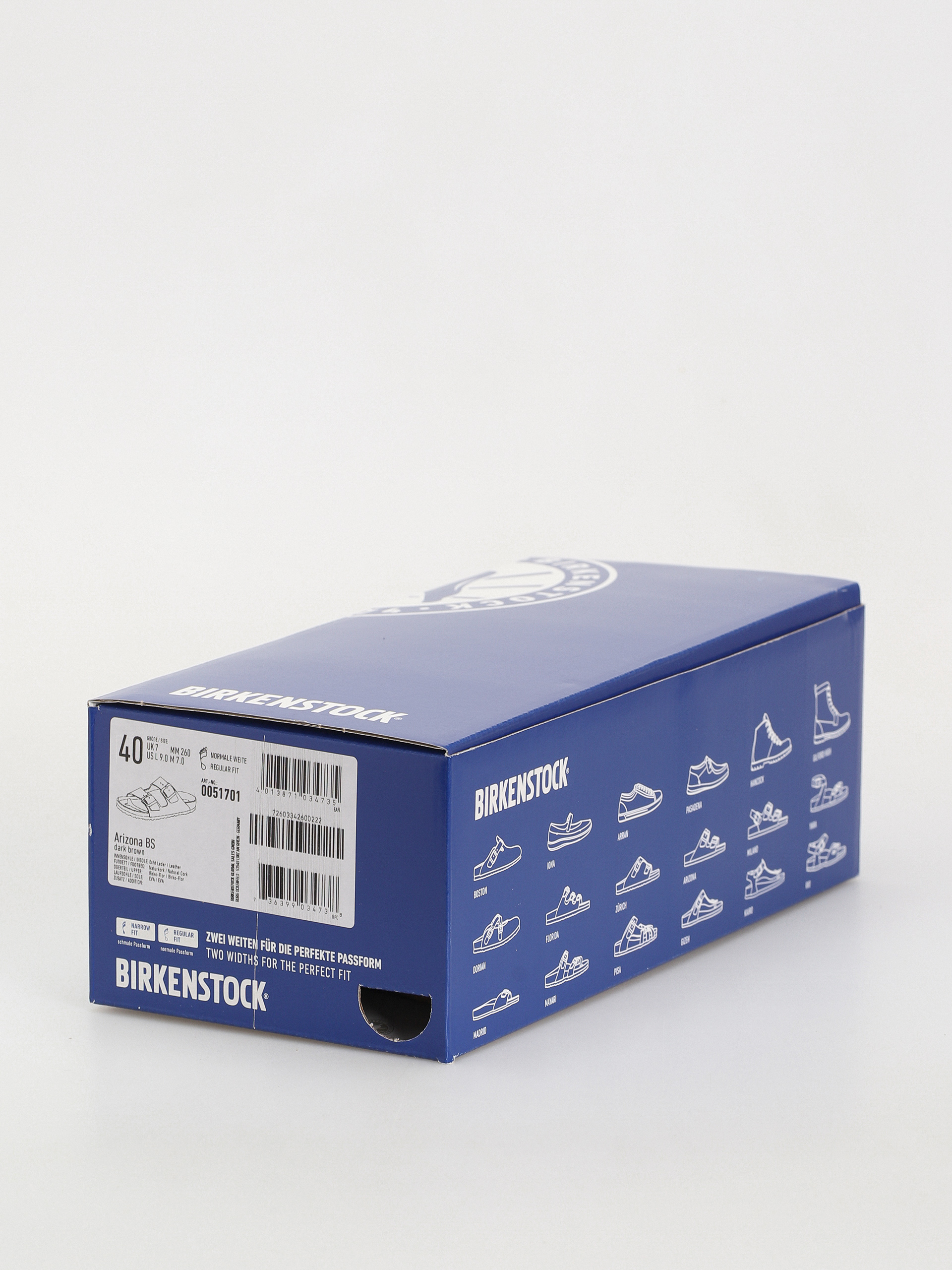 Flip-flop papucsok Birkenstock Arizona Birko Flor Regular (dark brown)