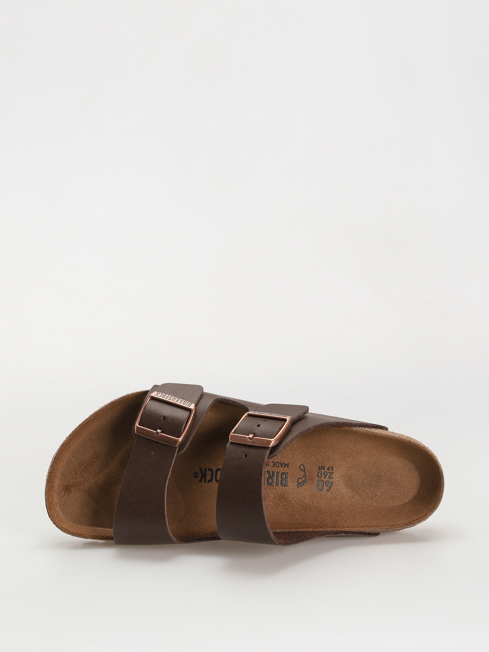 Flip-flop papucsok Birkenstock Arizona Birko Flor Regular (dark brown)