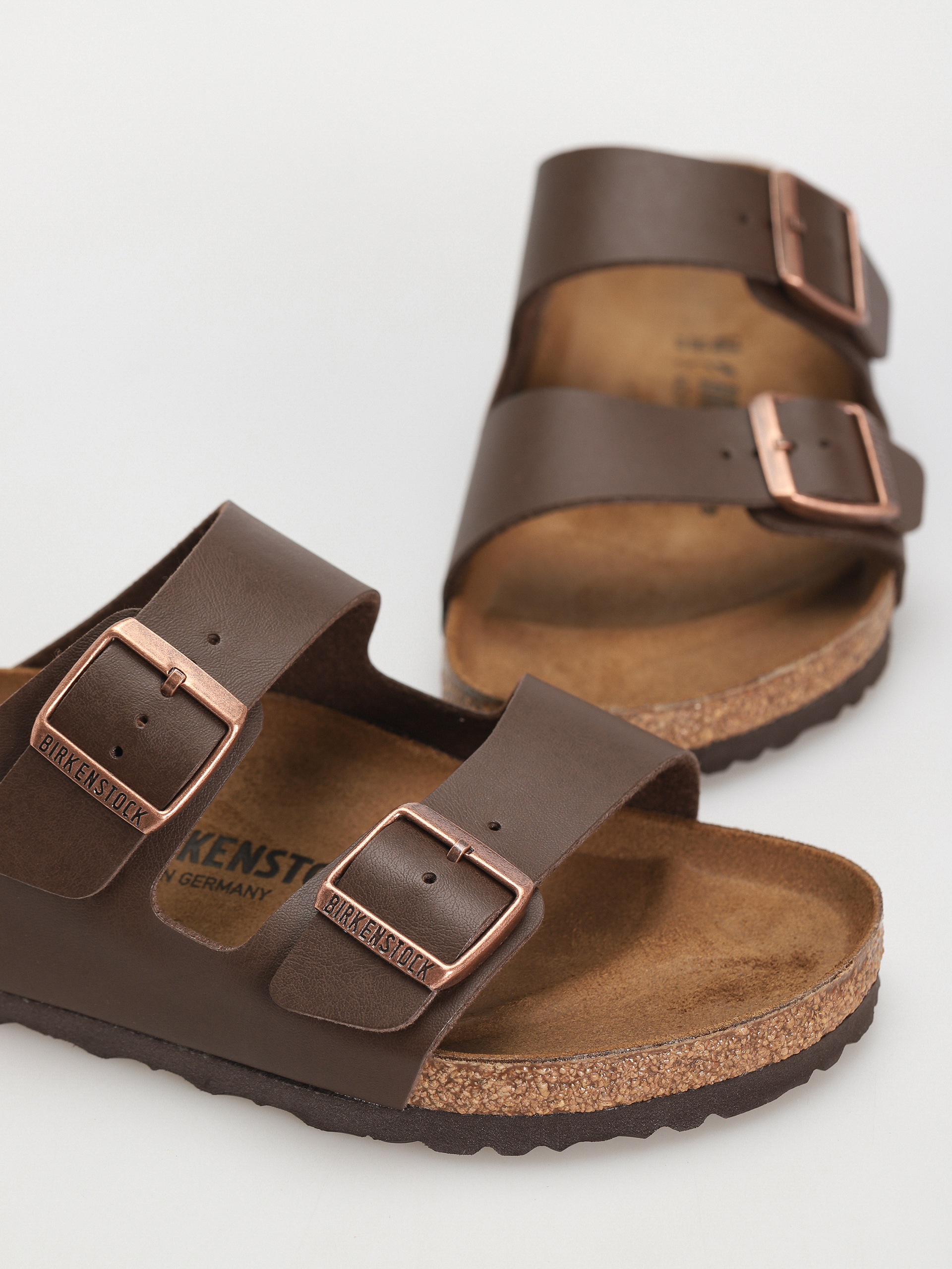 Flip-flop papucsok Birkenstock Arizona Birko Flor Regular (dark brown)