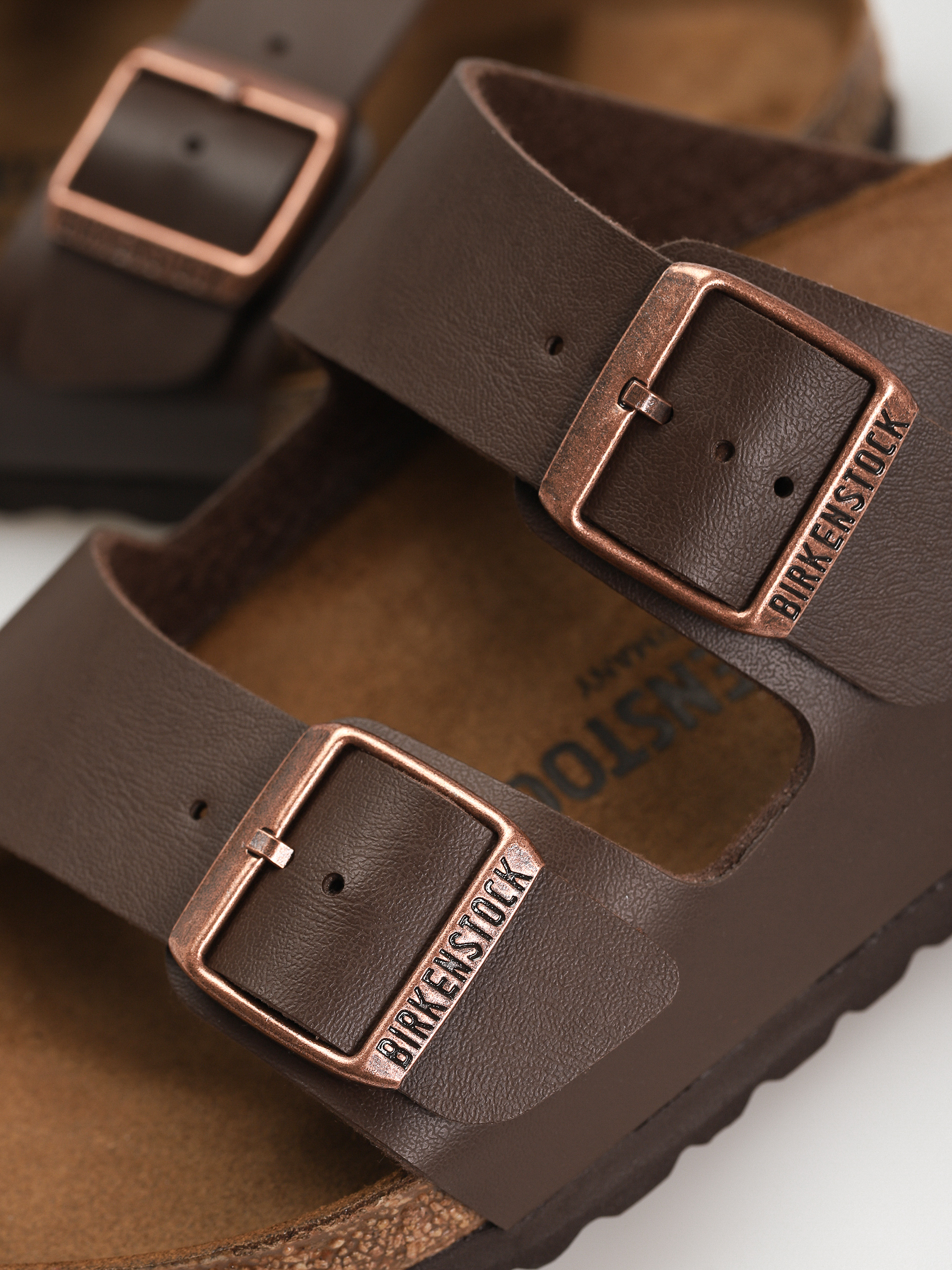 Flip-flop papucsok Birkenstock Arizona Birko Flor Regular (dark brown)