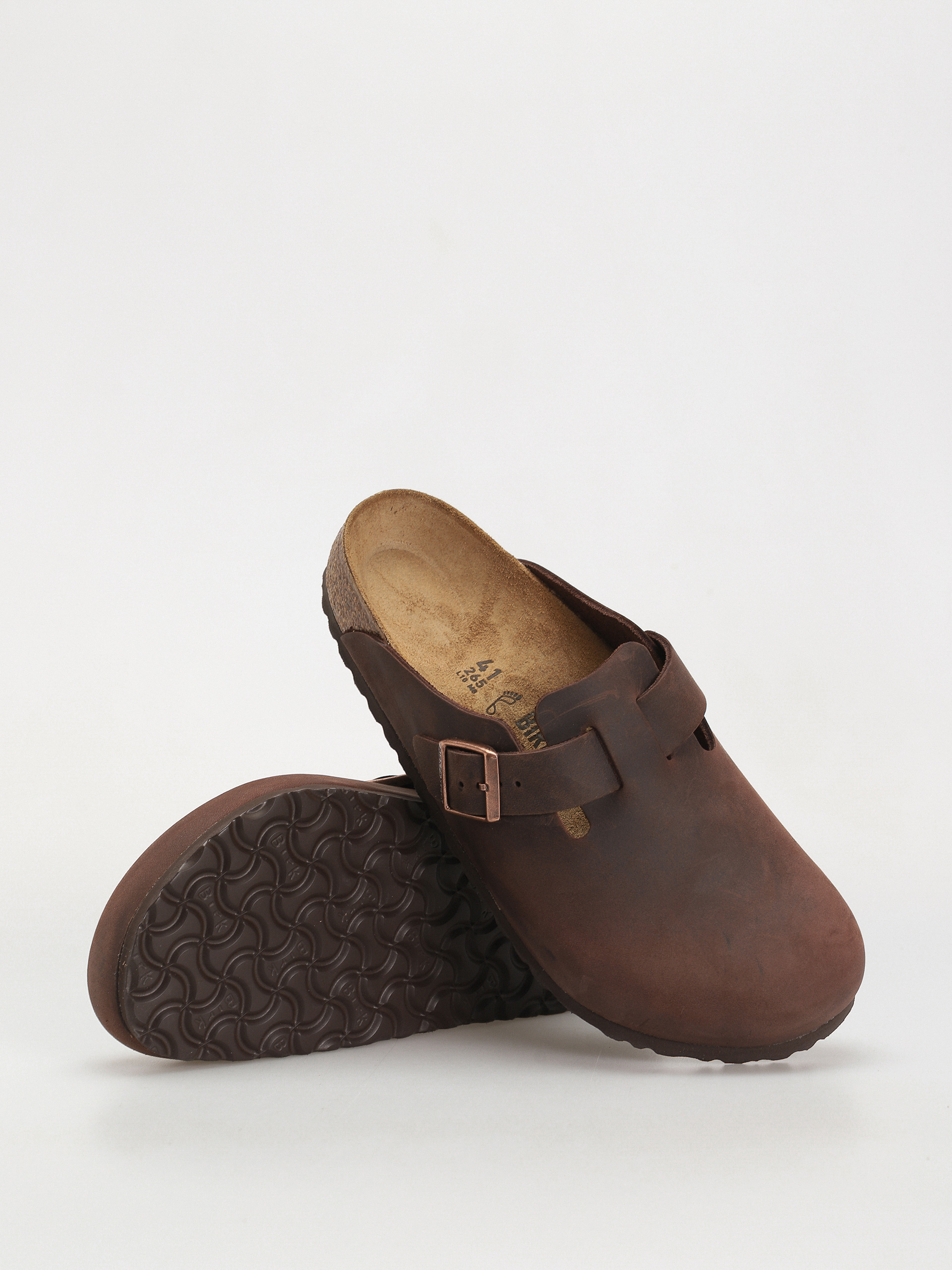 Flip-flop papucsok Birkenstock Boston Oiled Leather Regular (habana)