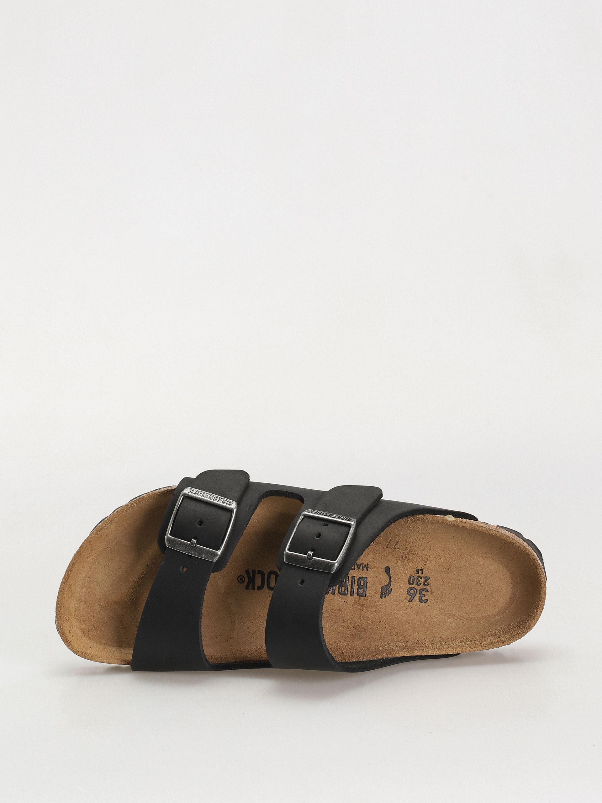 Flip-flop papucsok Birkenstock Arizona Oiled Leather Narrow Wmn (black)