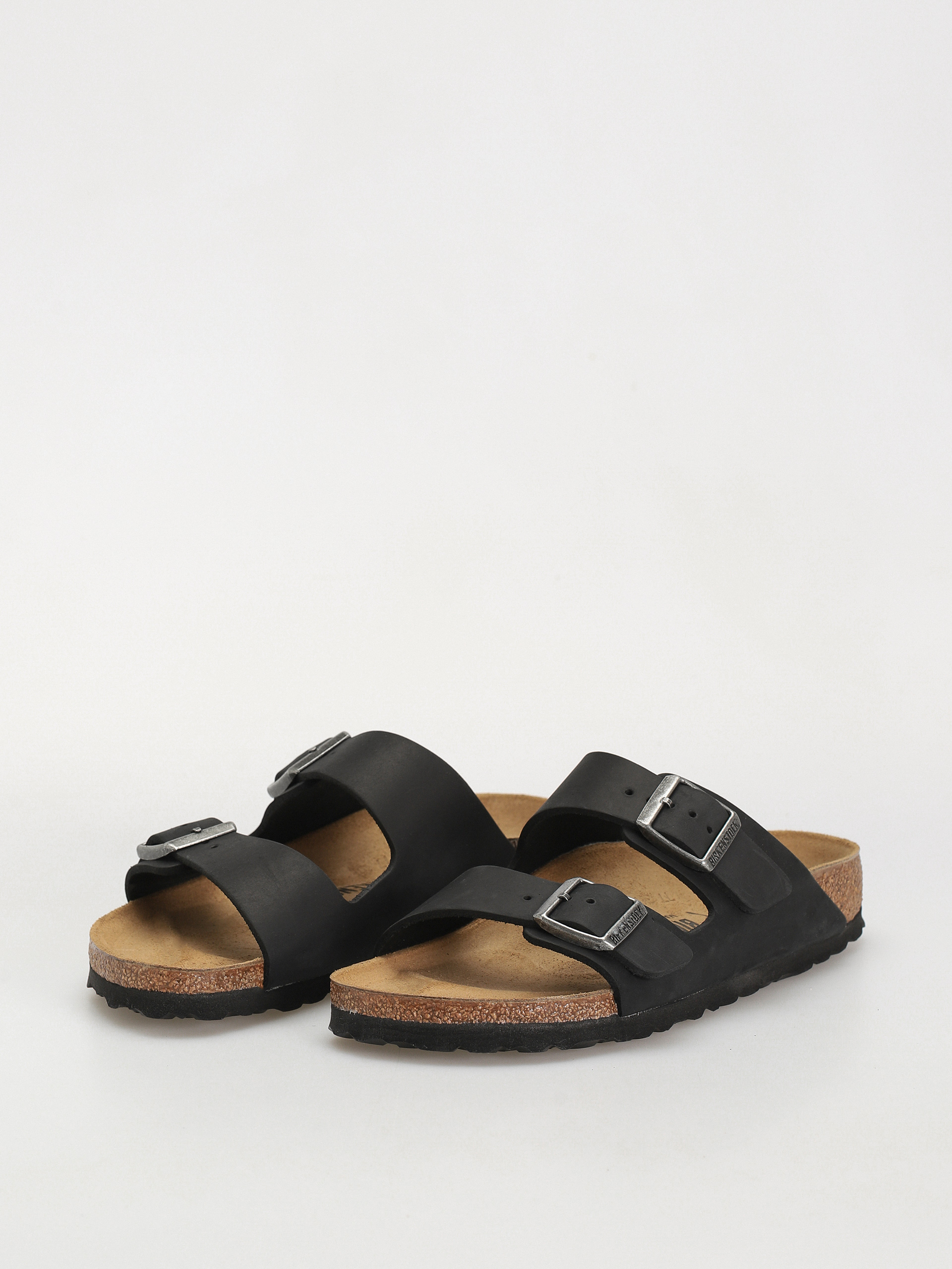 Flip-flop papucsok Birkenstock Arizona Oiled Leather Narrow Wmn (black)