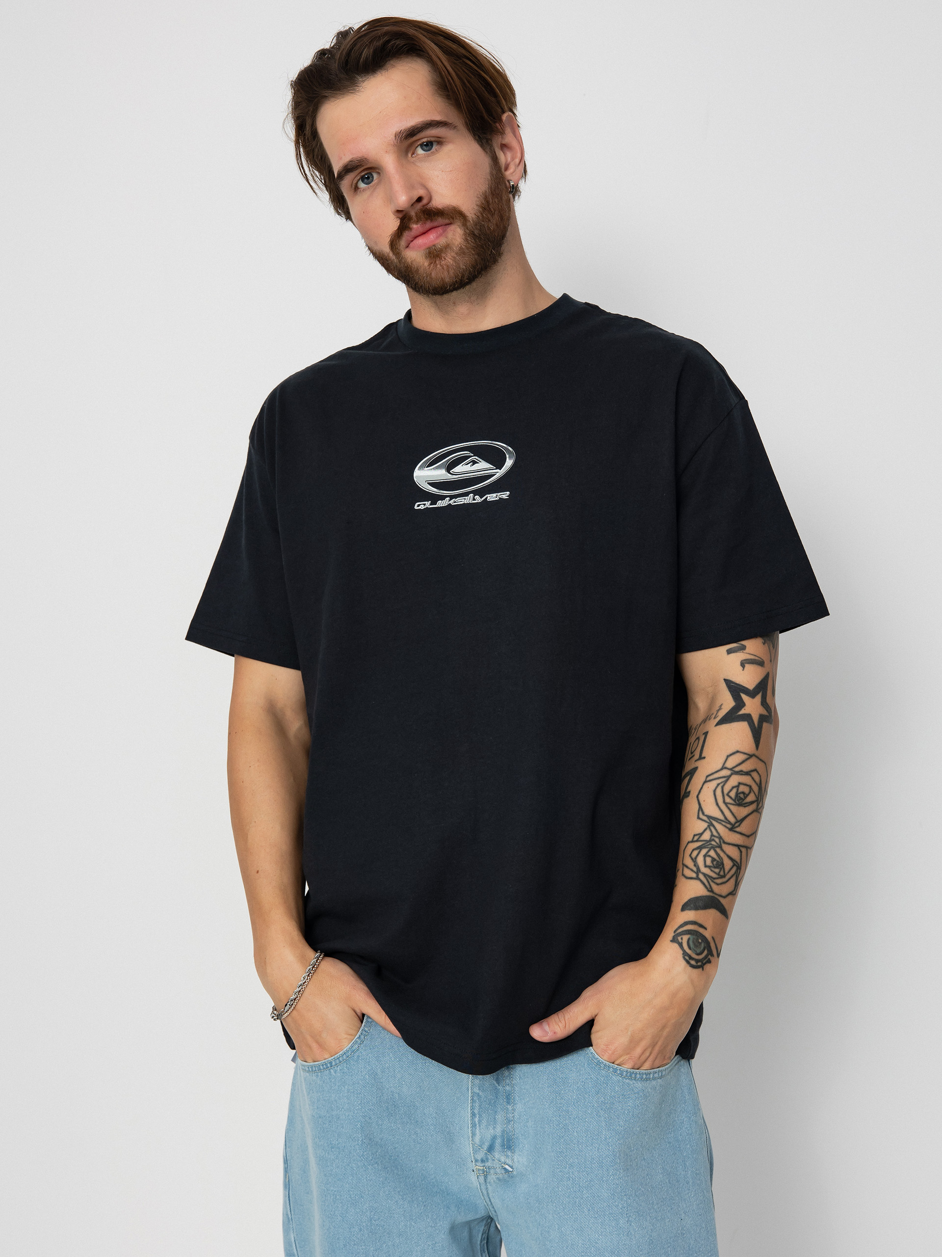 Quiksilver Chrome Logo Póló (black)