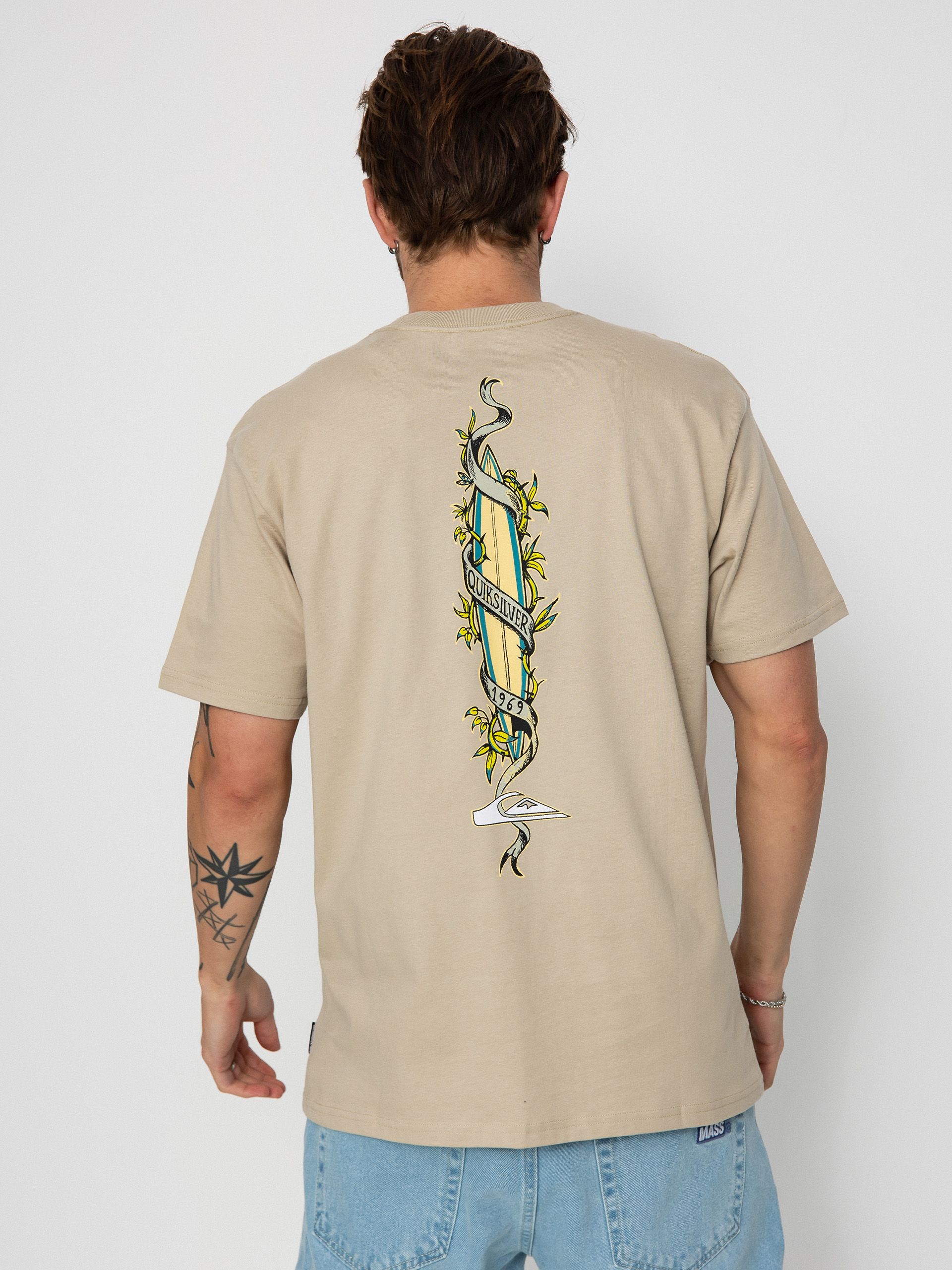 Quiksilver Step Up Mor Póló (plaza taupe)