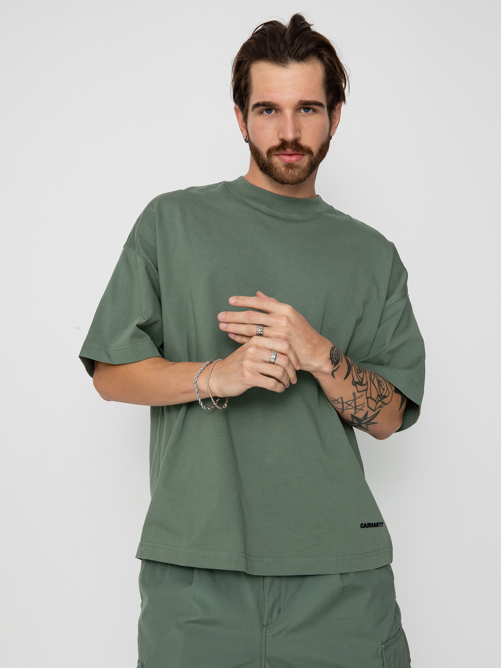 Carhartt WIP Link Script Póló (park/black)