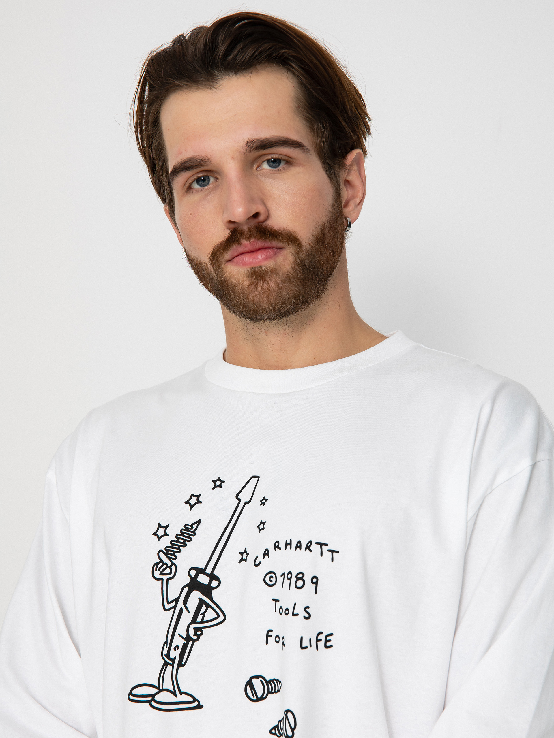 Carhartt WIP Tools For Life Hosszú ujjú felső (white/black)