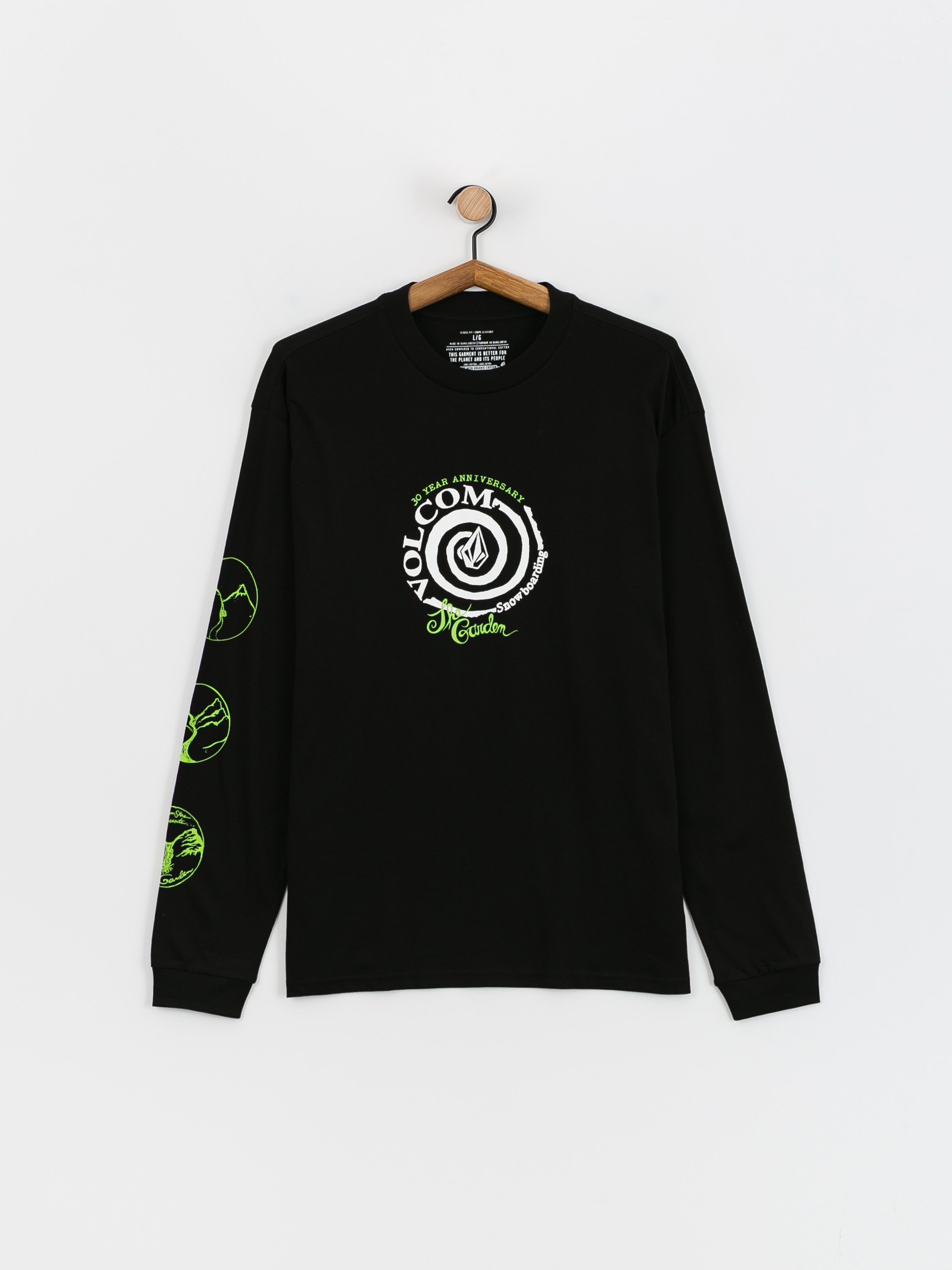 Volcom V Ent The Garden Bsc Hosszú ujjú felső (black)