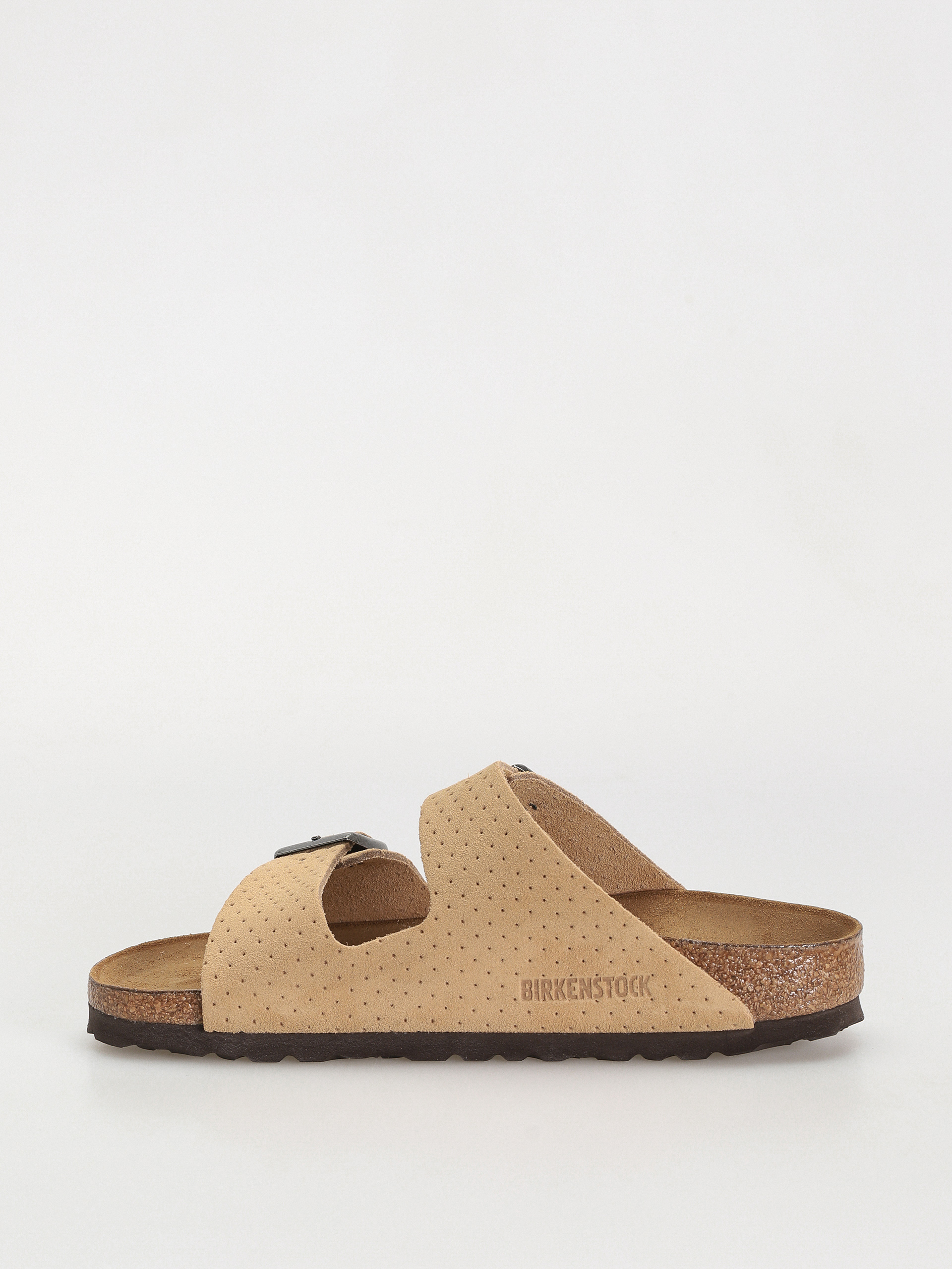 Birkenstock Arizona Suede Embossed Narrow Wmn Flip-flop papucsok (emboss dots new beige)