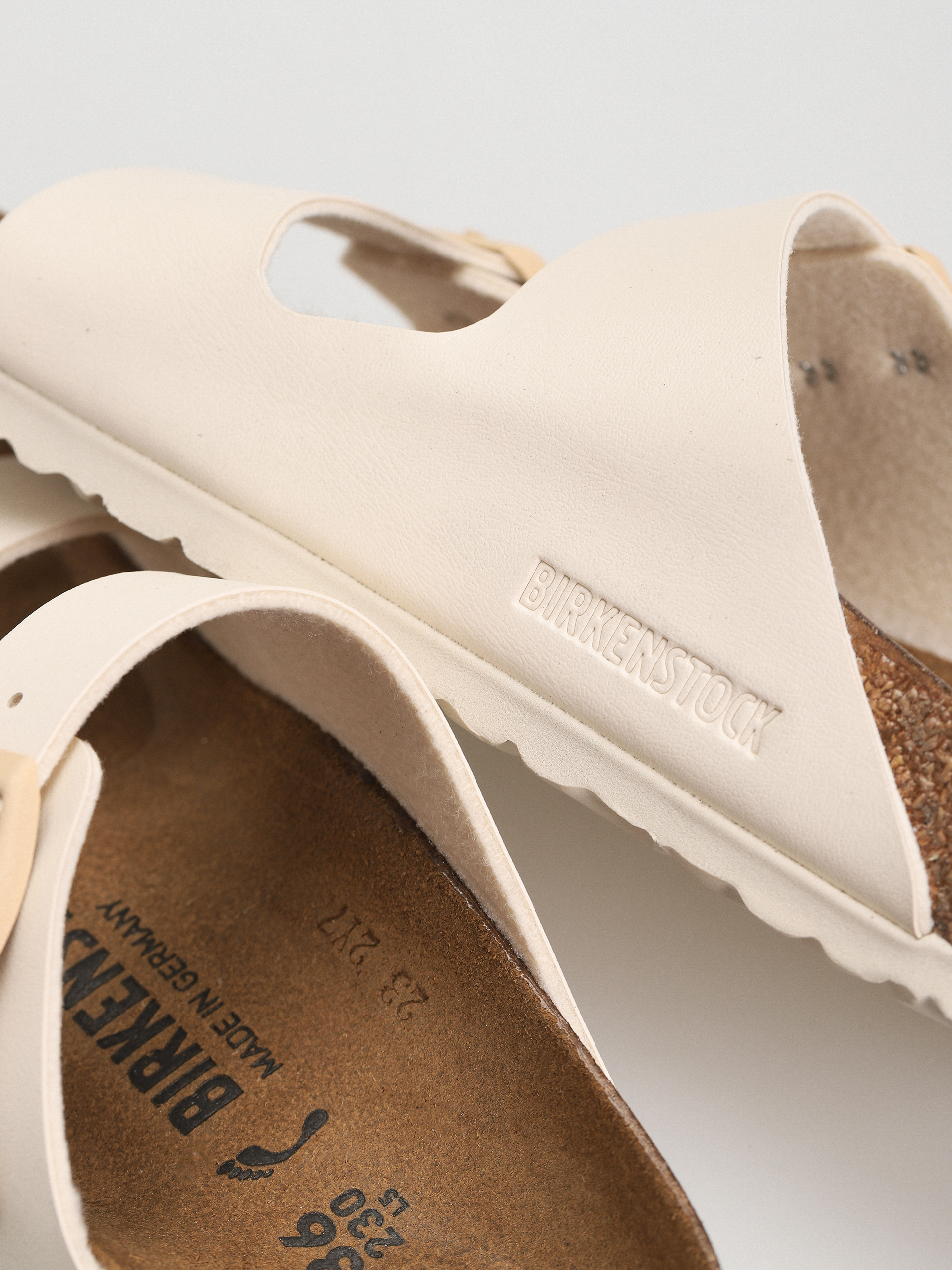 Birkenstock Arizona Birko Flor Narrow Wmn Flip-flop papucsok (eggshell)